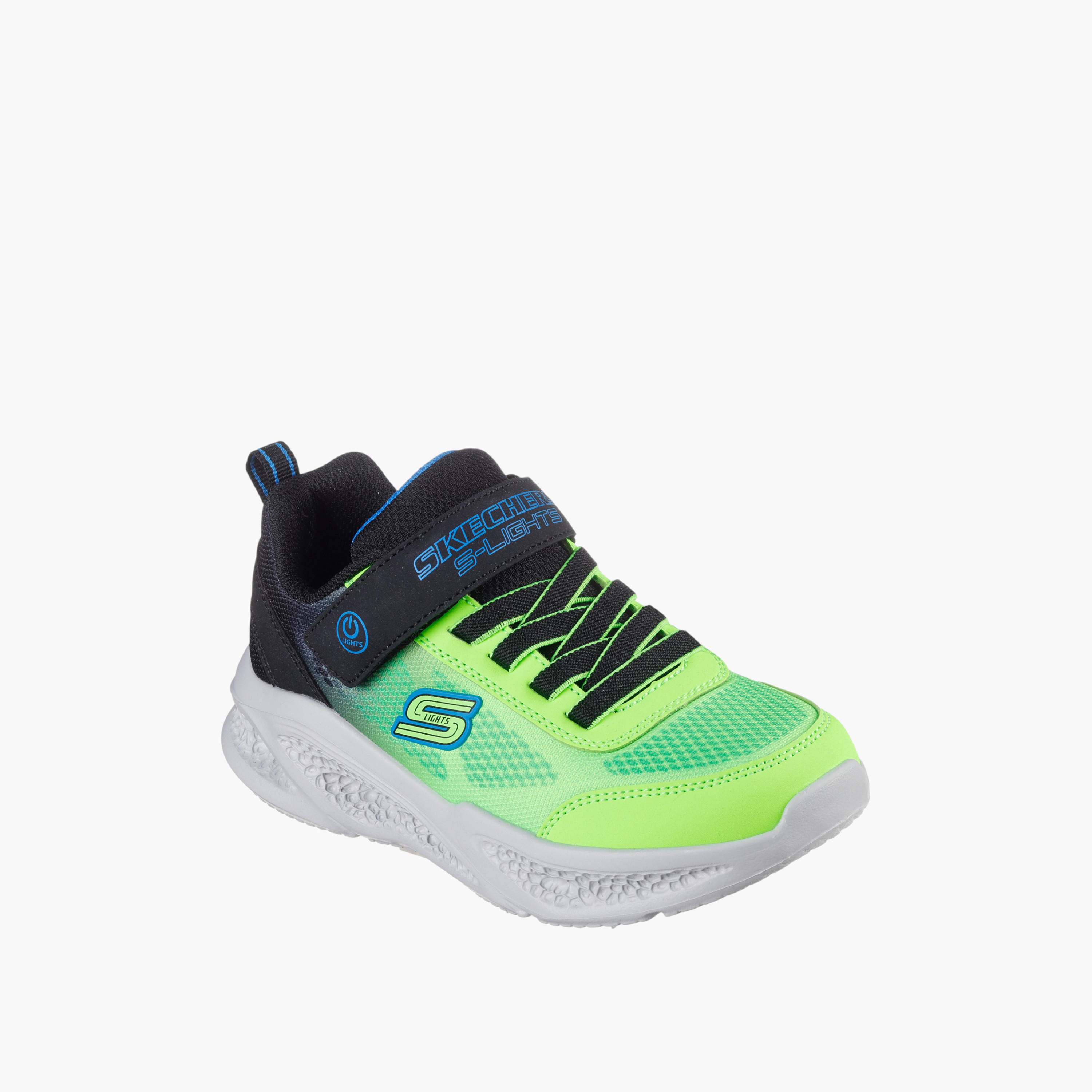 Skechers Boys Meteorlights Light Up Hook & Loop Durable Walking Shoes-boys-shoes-sneakers-image-1