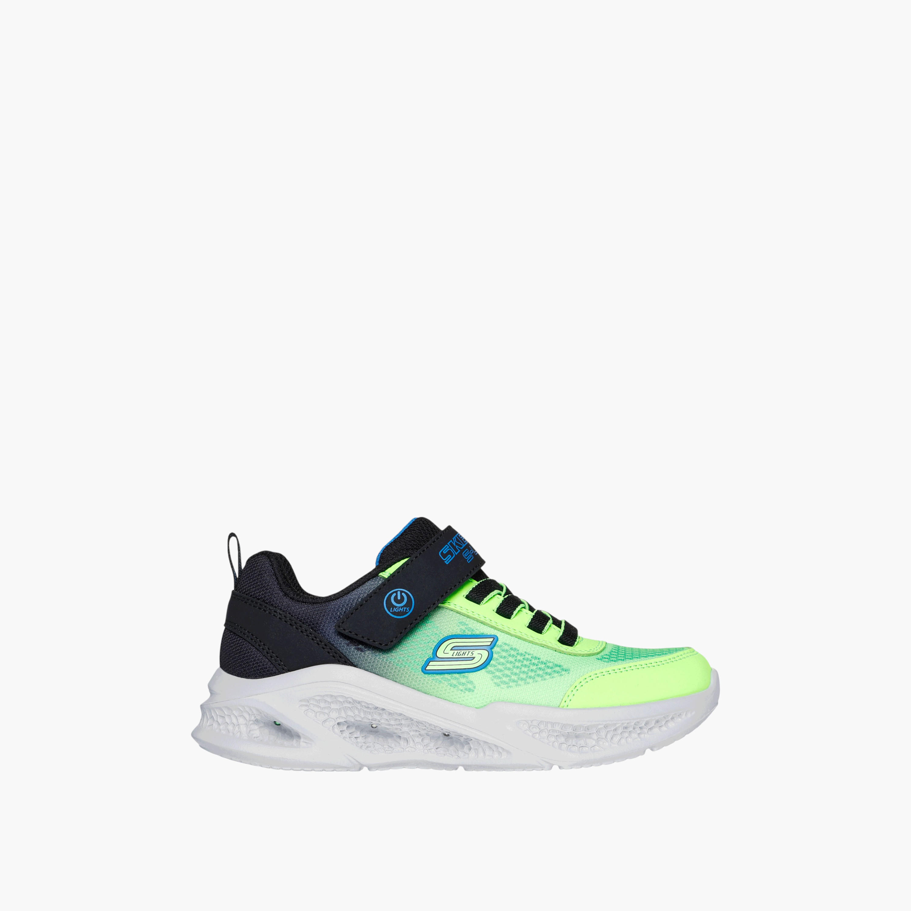 Skechers Boys Meteorlights Light Up Hook & Loop Durable Walking Shoes-boys-shoes-sneakers-image-4