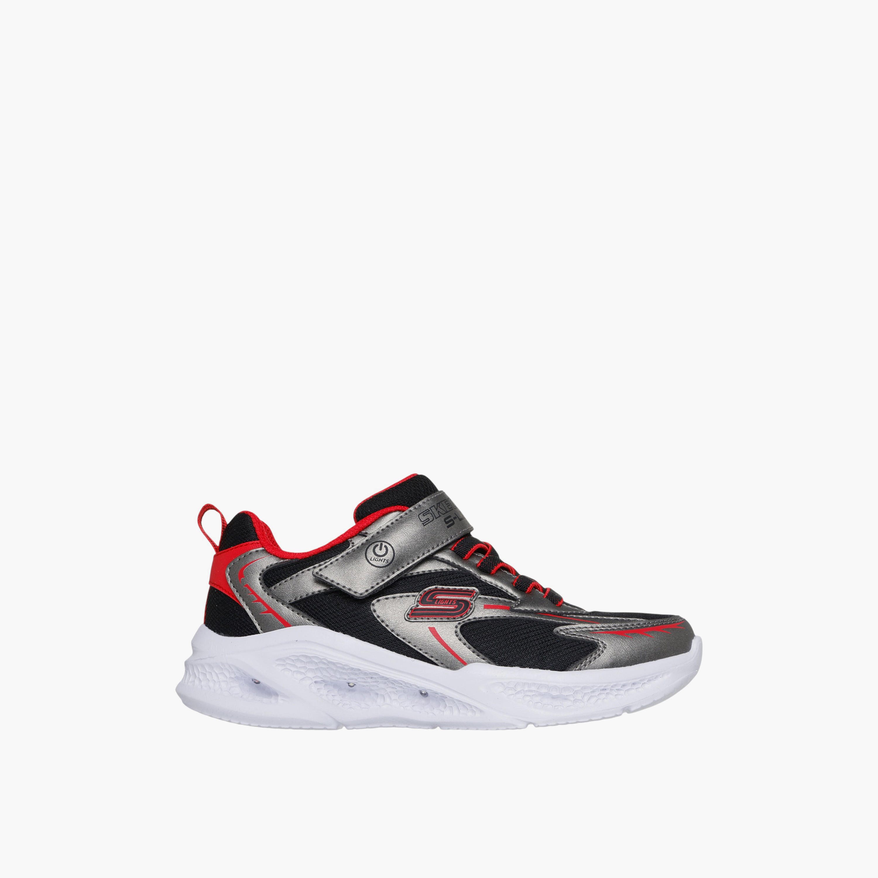 Skechers Boys' METEOR LIGHTS Light-Up Sports Shoes with Hook and Loop Closure - 401497L-GURD-boys-shoes-sneakers-image-2