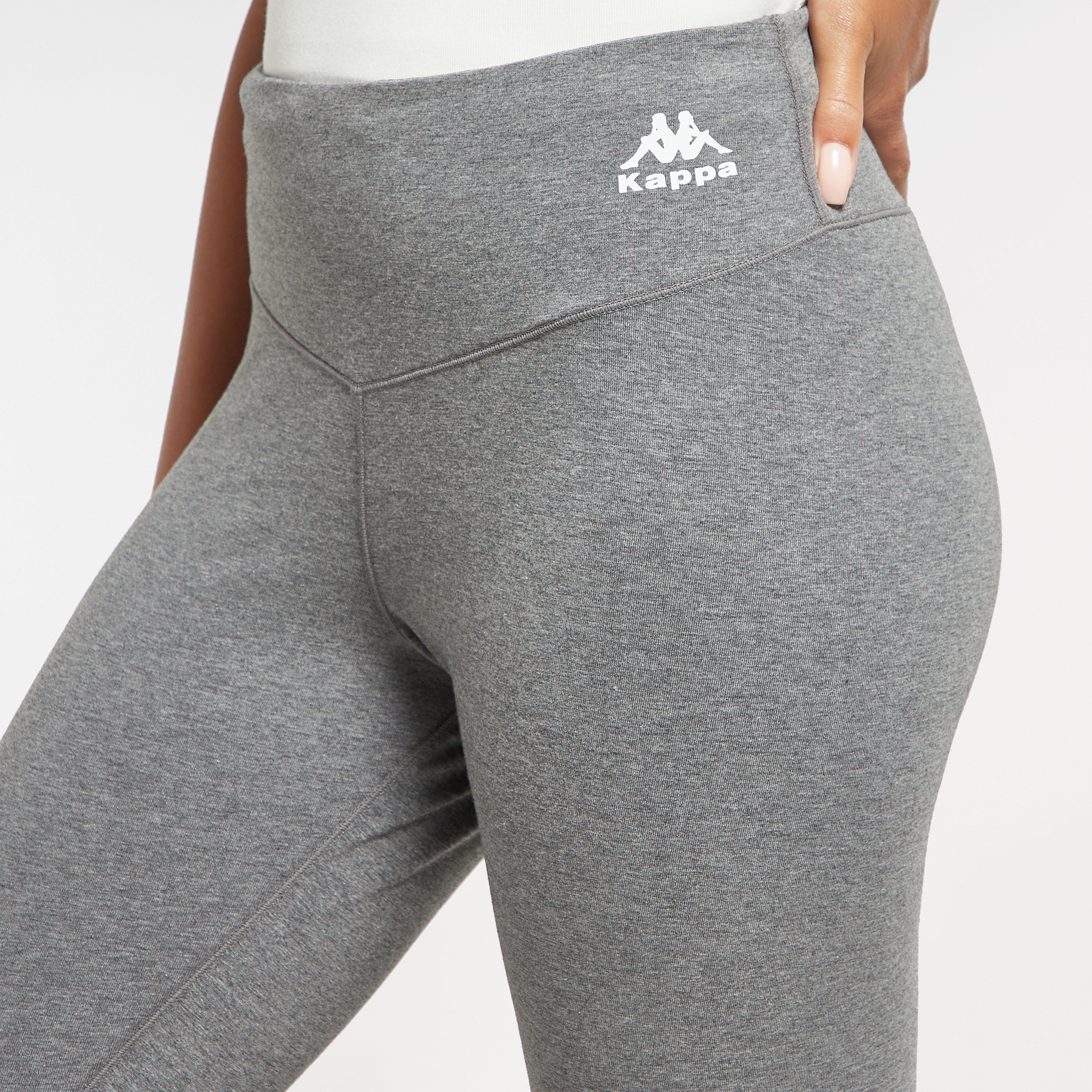 Kappa Solid Leggings with Elasticated Waistband-women-clothing-bottoms-leggings-image-4