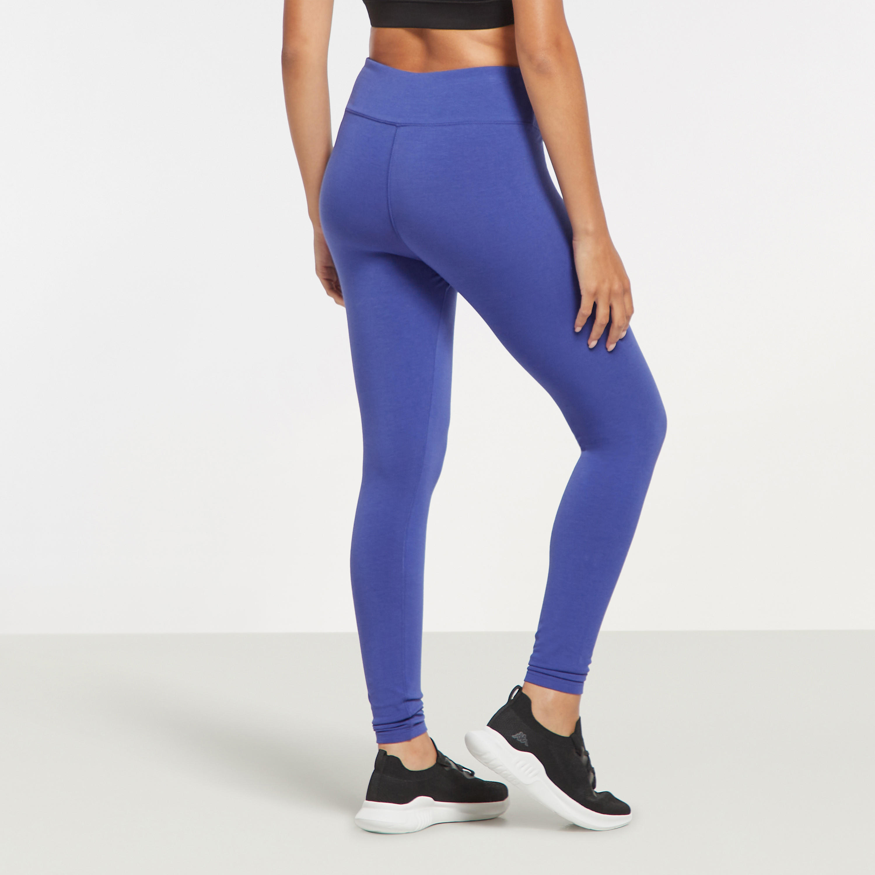 بنطلون ليقنز سادة بخصر مطاطي من كابا-women-clothing-bottoms-leggings-image-11