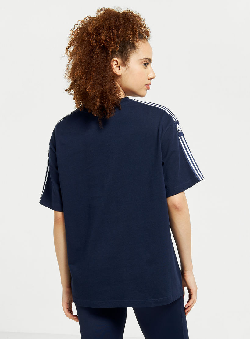 تيشيرت بياقة ضيّقة وأكمام قصيرة من كابا-women-clothing-sportswearandactivewear-tshirtsandvests-image-4