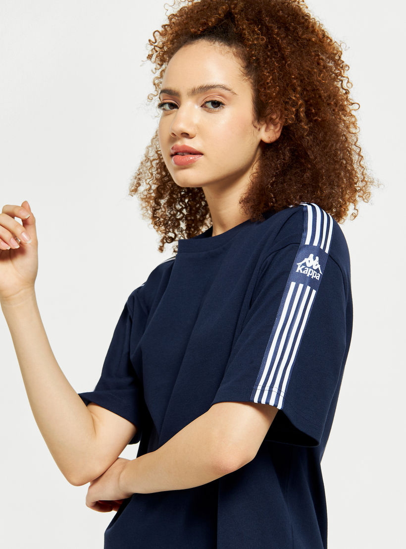 تيشيرت بياقة ضيّقة وأكمام قصيرة من كابا-women-clothing-sportswearandactivewear-tshirtsandvests-image-5