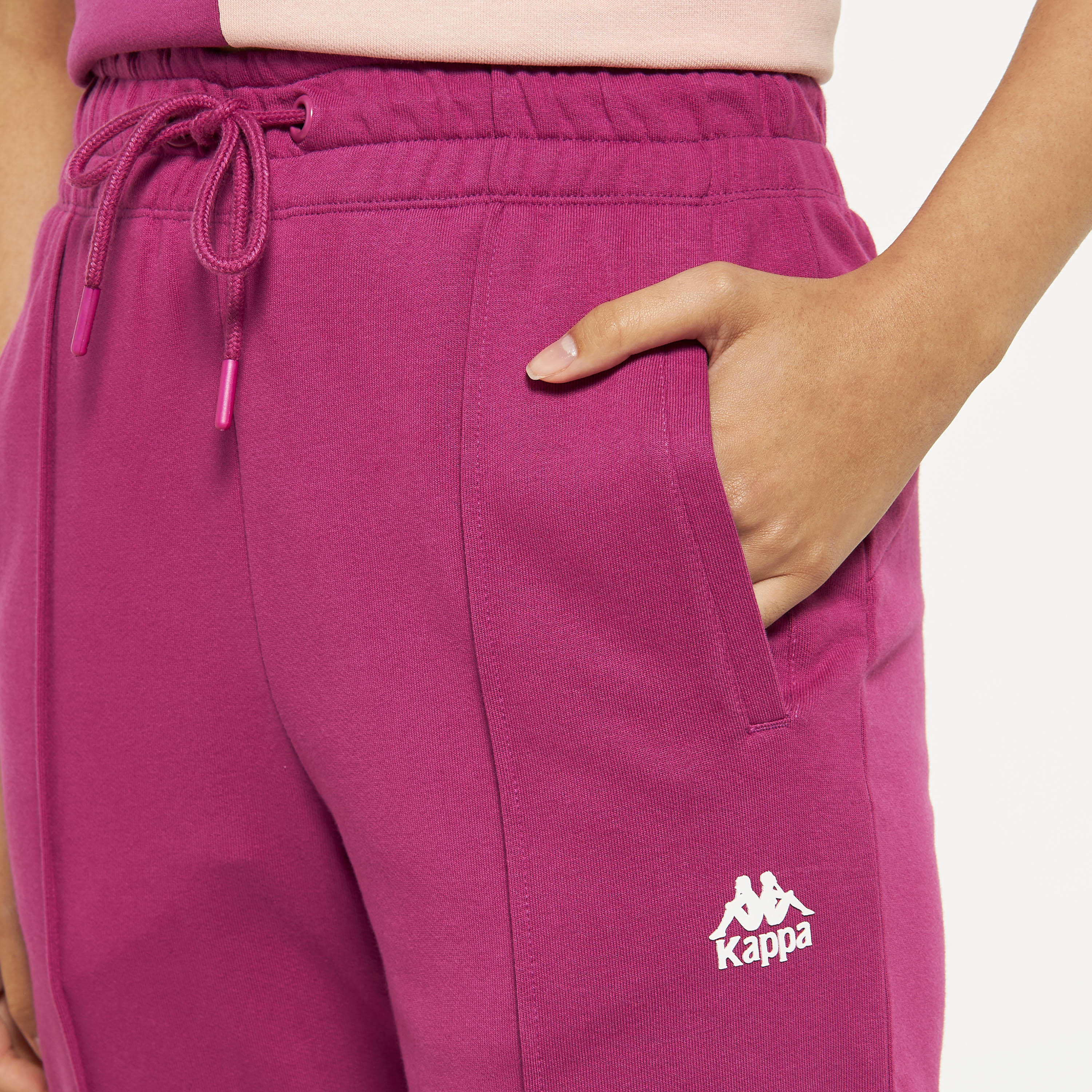 بنطلون رياضي بجيوب وتفاصيل بينتوك أمامية من كابا-women-clothing-bottoms-joggers-image-4