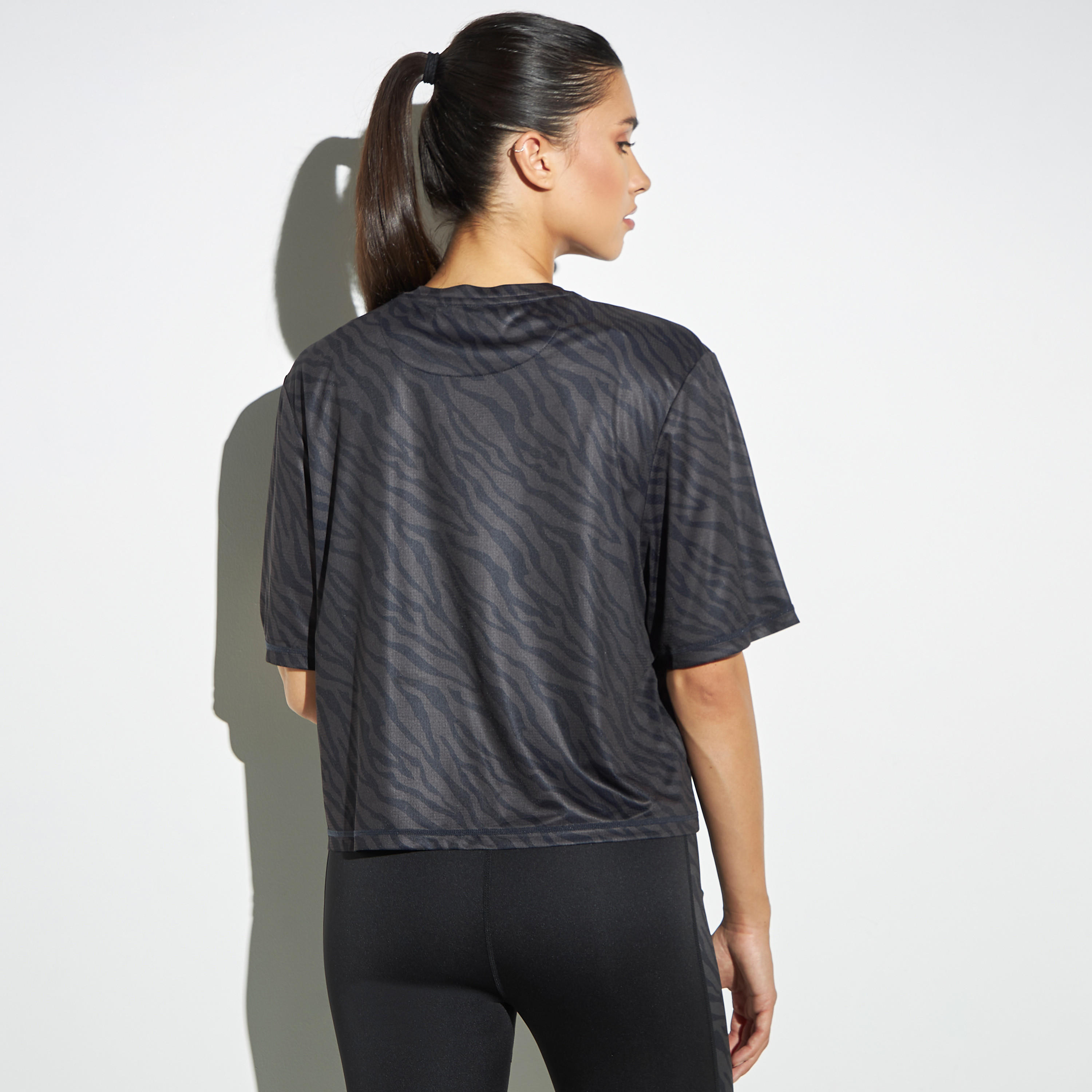 Kappa All-Over Printed T-shirt with Short Sleeves and Crew Neck-women-clothing-sportswearandactivewear-tshirtsandvests-image-3