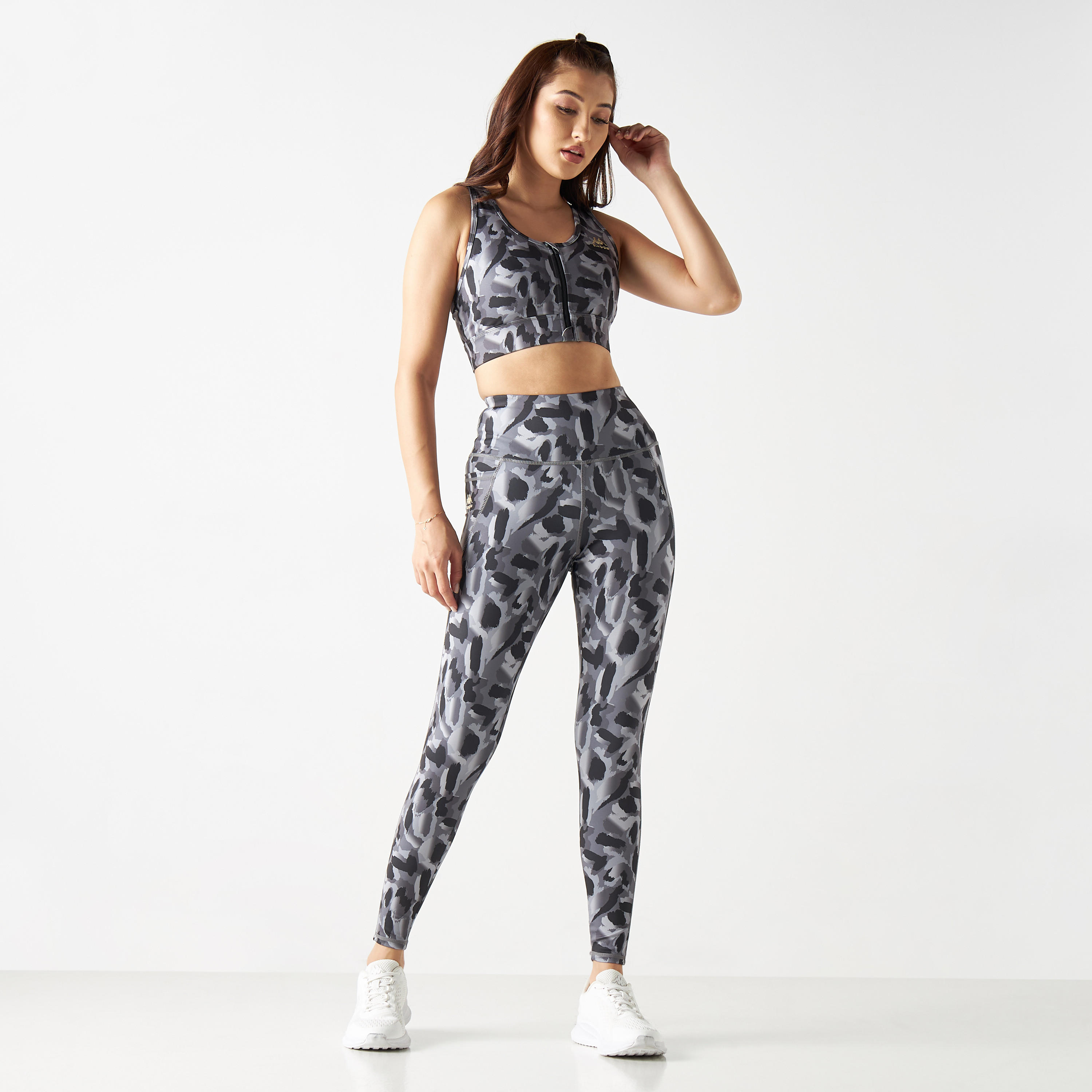 بنطلون رياضي بطبعات وخصر مطاطي وجيوب-women-clothing-bottoms-leggings-image-2