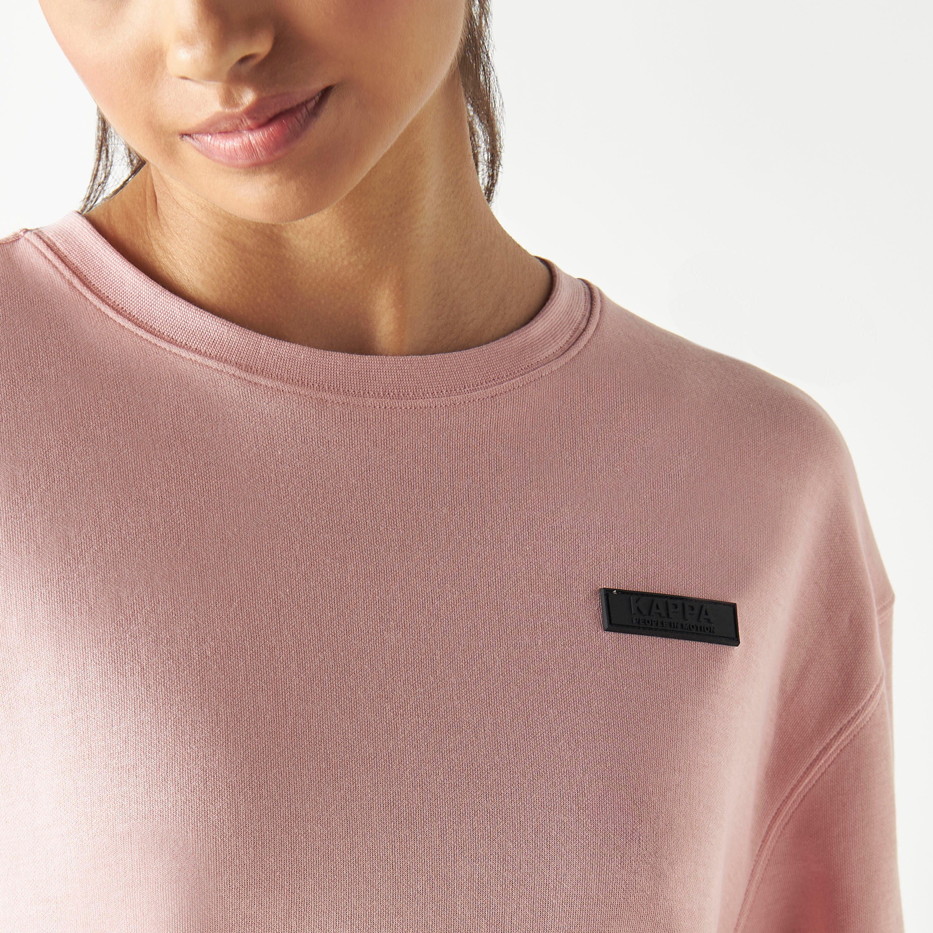 Kappa Tonal Text Detail T-shirt with Short Sleeves and Crew Neck-women-clothing-sportswearandactivewear-tshirtsandvests-image-5