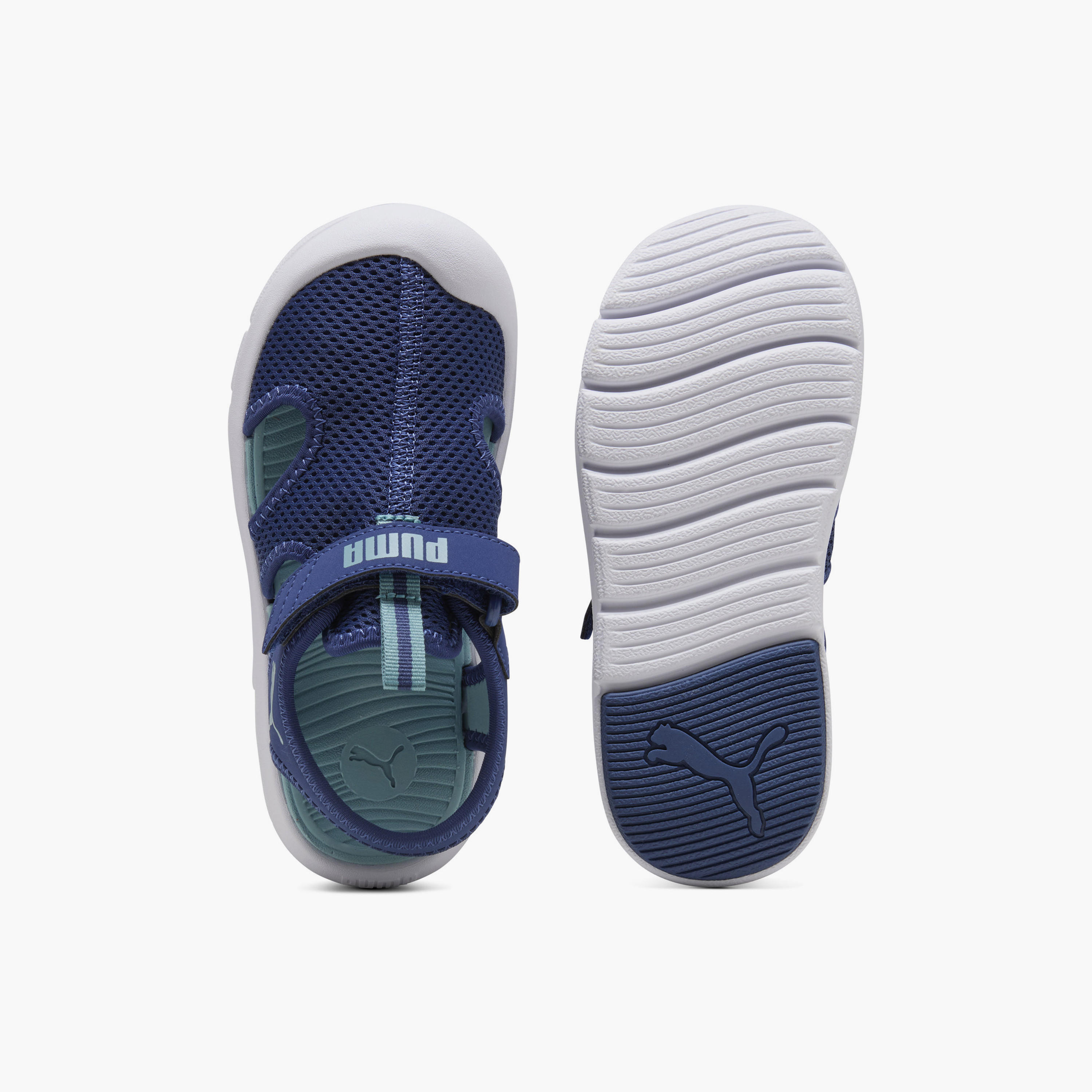 Puma Boys Fun Racer Mesh V Hook & Loop Strap Sandals-boys-shoes-sandals-image-4