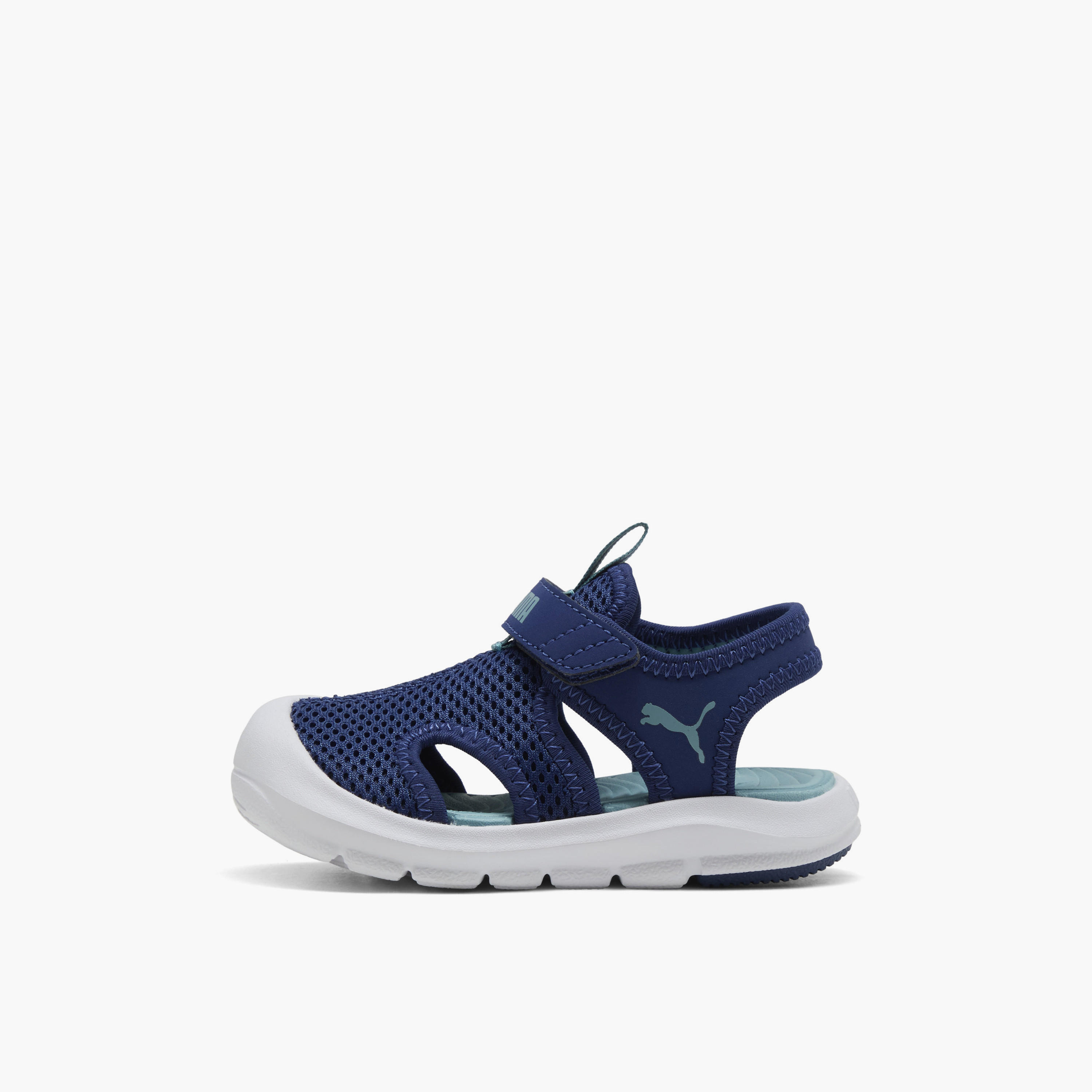 Puma Fun Racer Mesh V Strap Sandals with Hook & Loop Closure-baby-boys-shoes-sandals-image-3