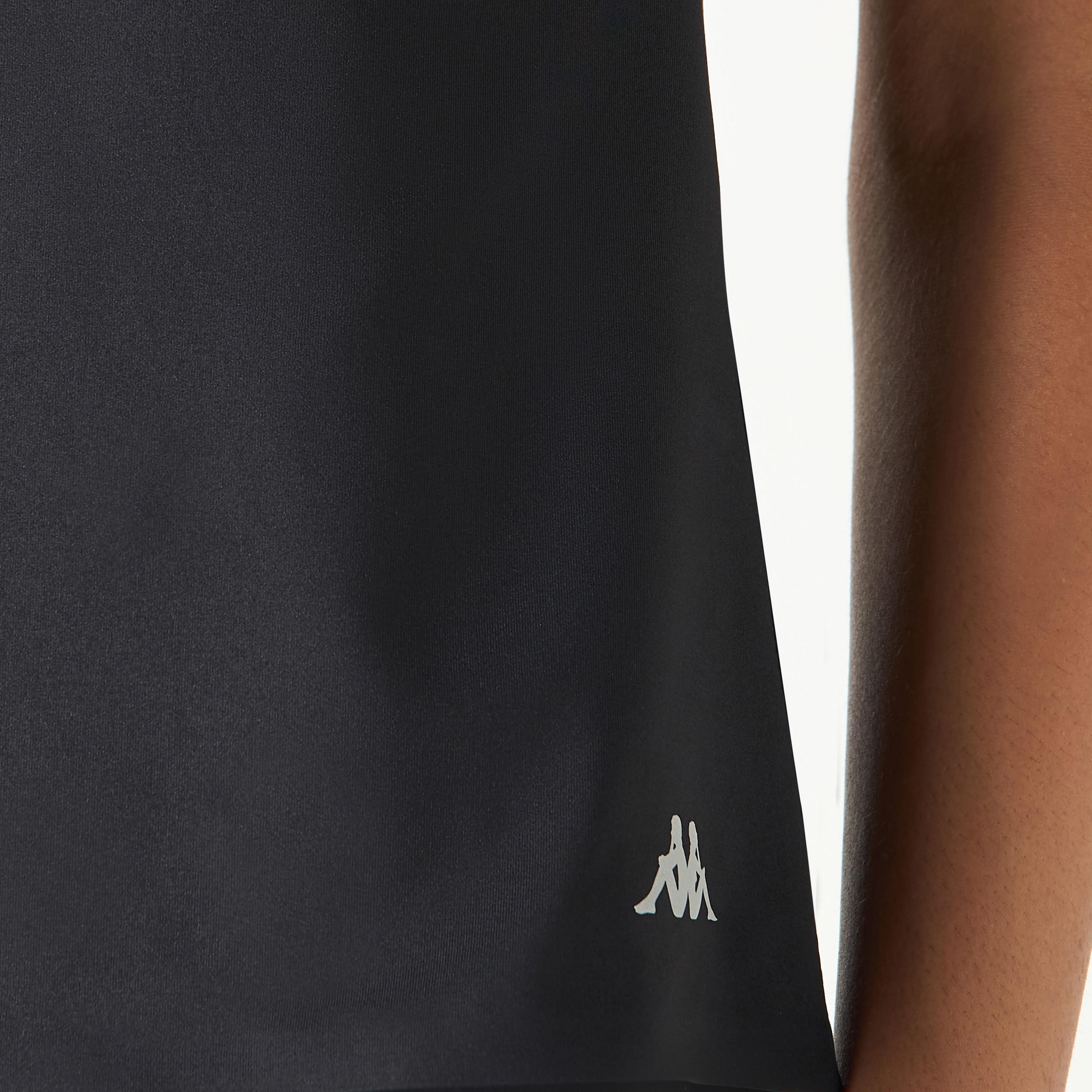 تيشيرت بياقة ضيقة وأكمام قصيرة بطبعات شعار من كابا-sports-women-clothing-tshirtsandvests-image-14