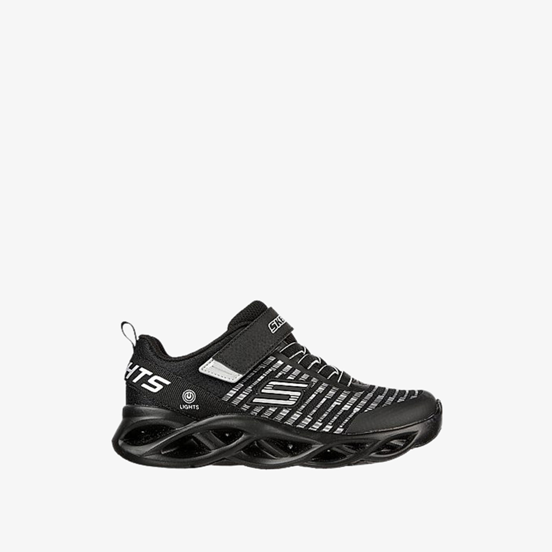 Skechers Kids Twisty Brights Trainers - 401650L-BKSL-boys-shoes-sneakers-image-1