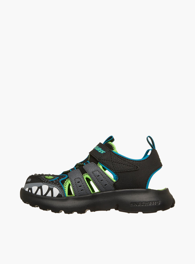 صندل مسطح بشريط إغلاق لاصق سبلاش رازور للأولاد من سكيتشرز-boys-shoes-sandals-image-5