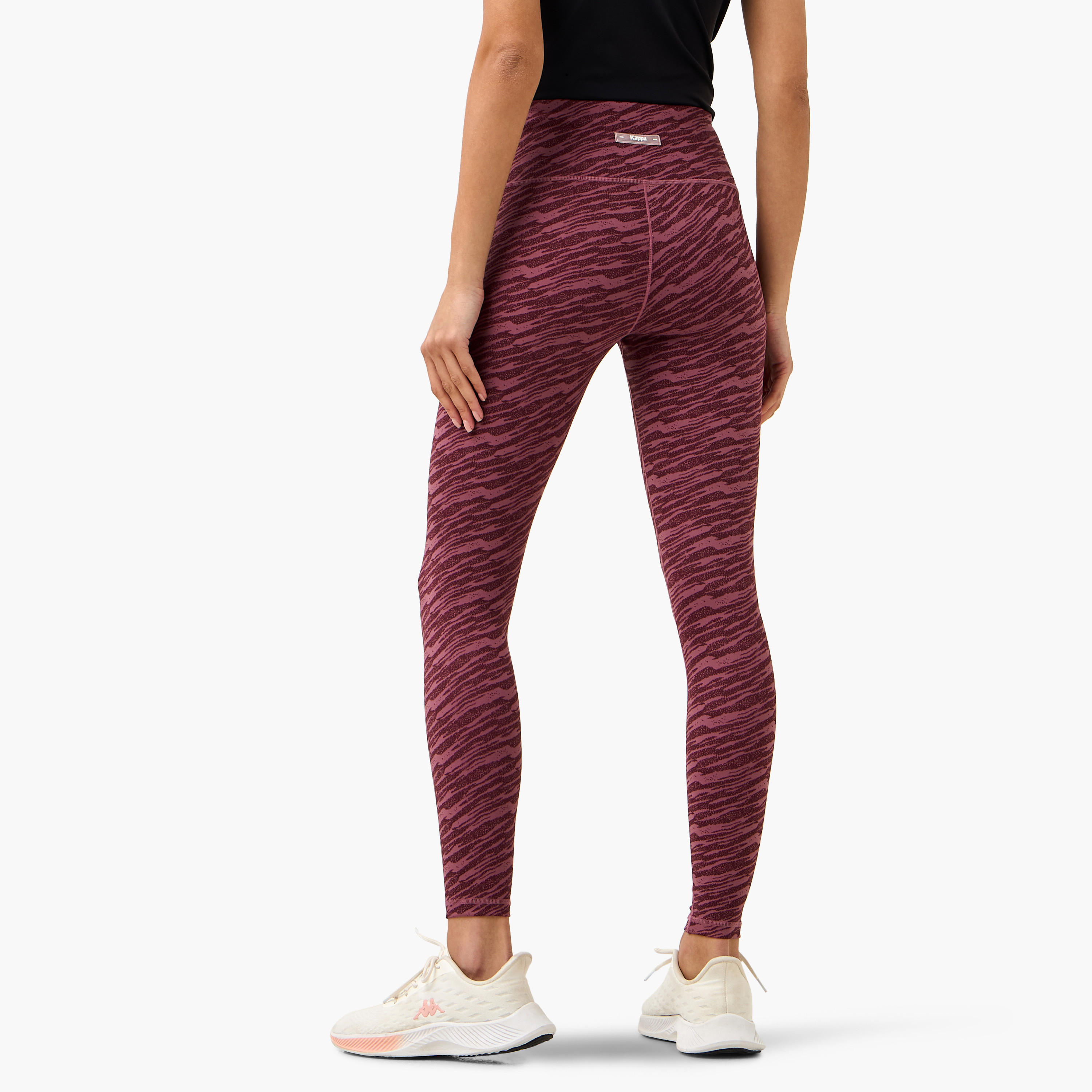 بنطلون ليقنز بخصر مطاطي وطبعات من كابا-sports-women-clothing-activewearleggings-image-3