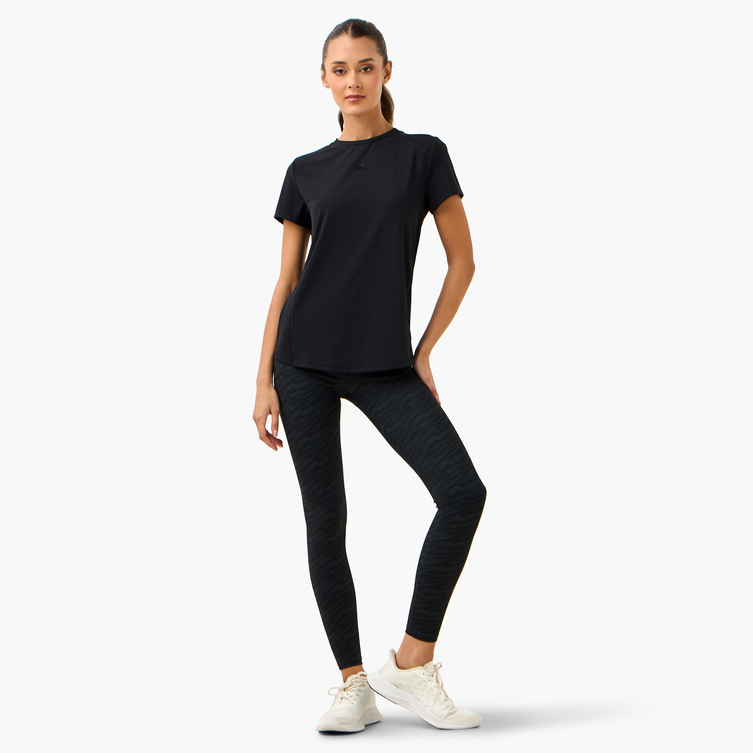 Kappa All-Over Print Leggings with Elasticated Waistband-sports-women-clothing-activewearleggings-image-2