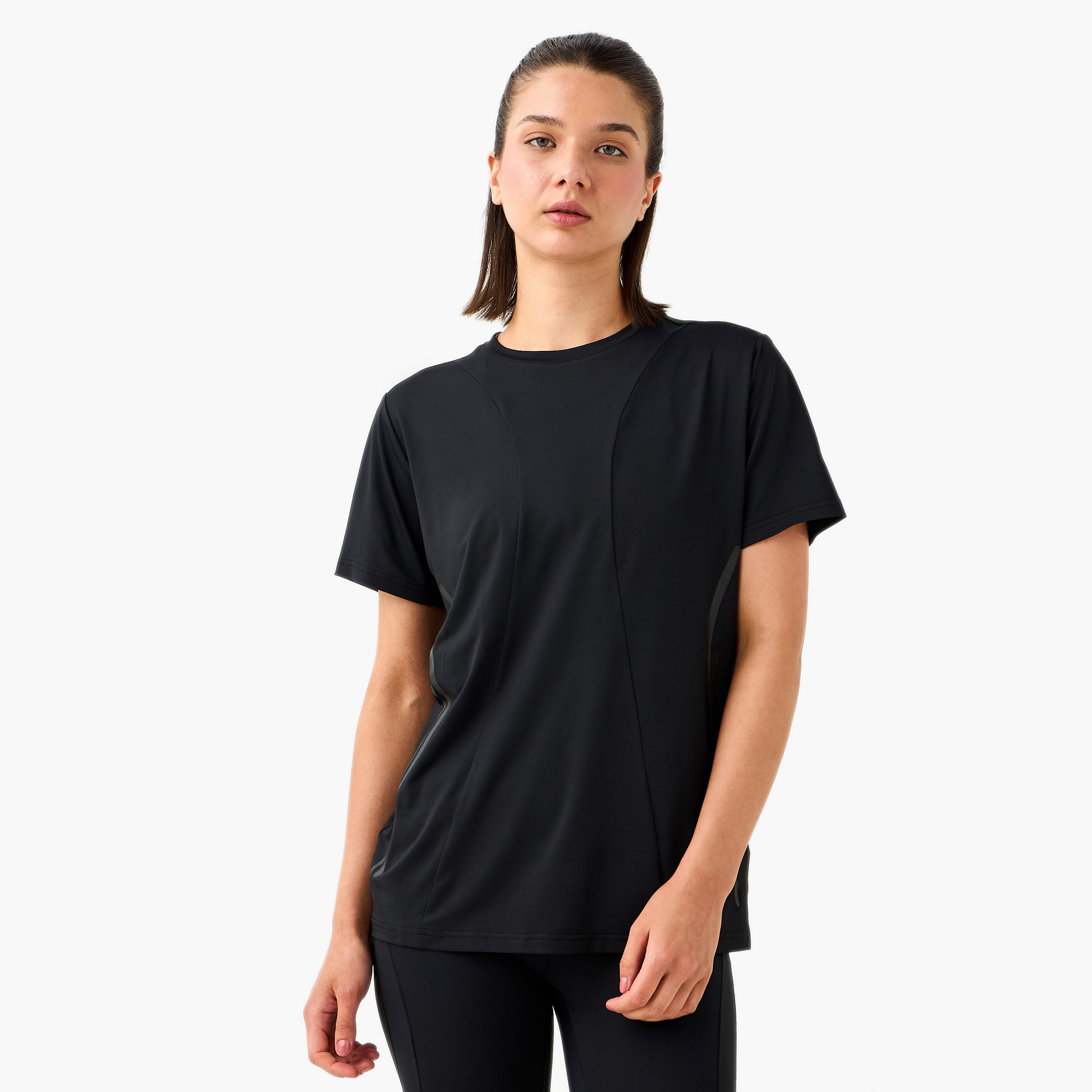 تيشيرت تدريب بطبعات شعار من كابا-women-clothing-tshirts-image-5
