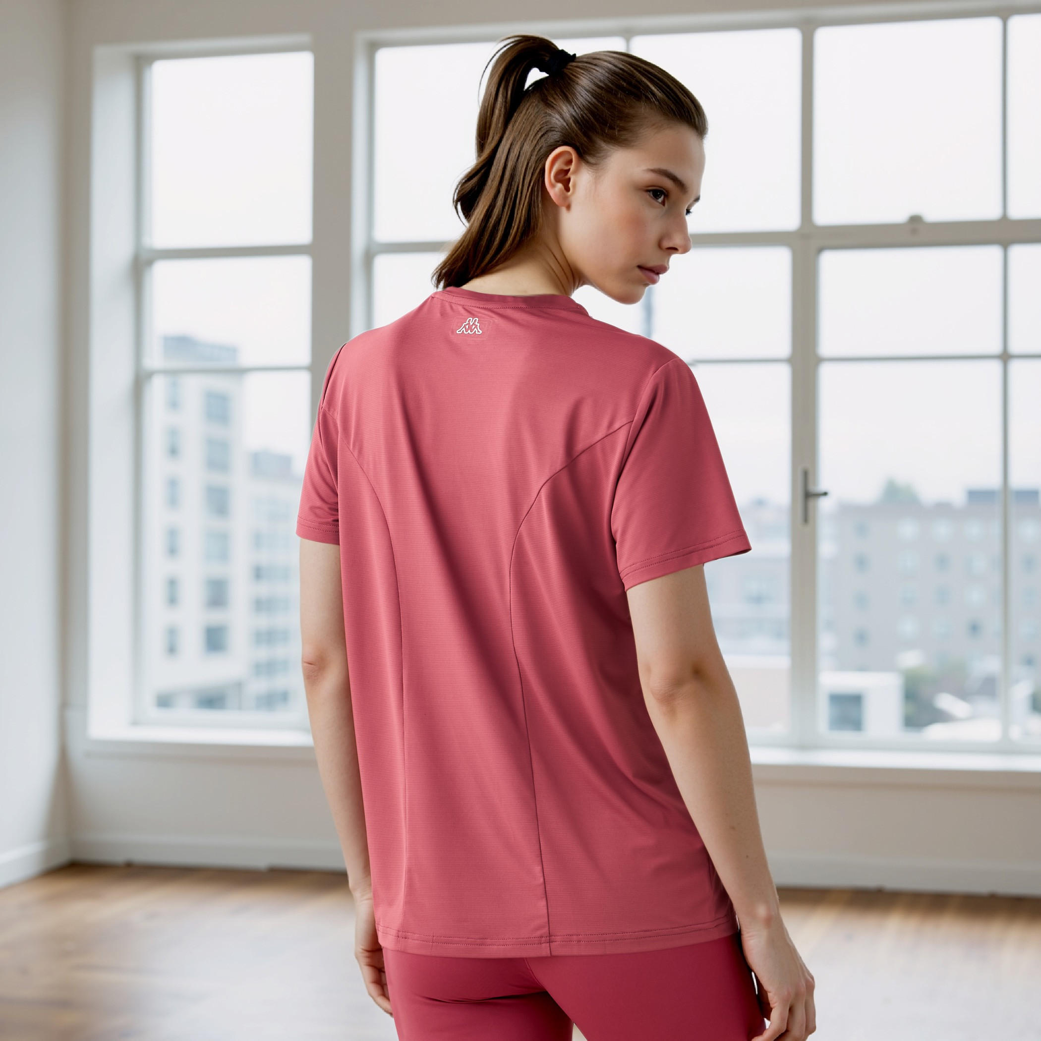 Kappa Logo Print Performance T-shirt-women-clothing-tshirts-image-3