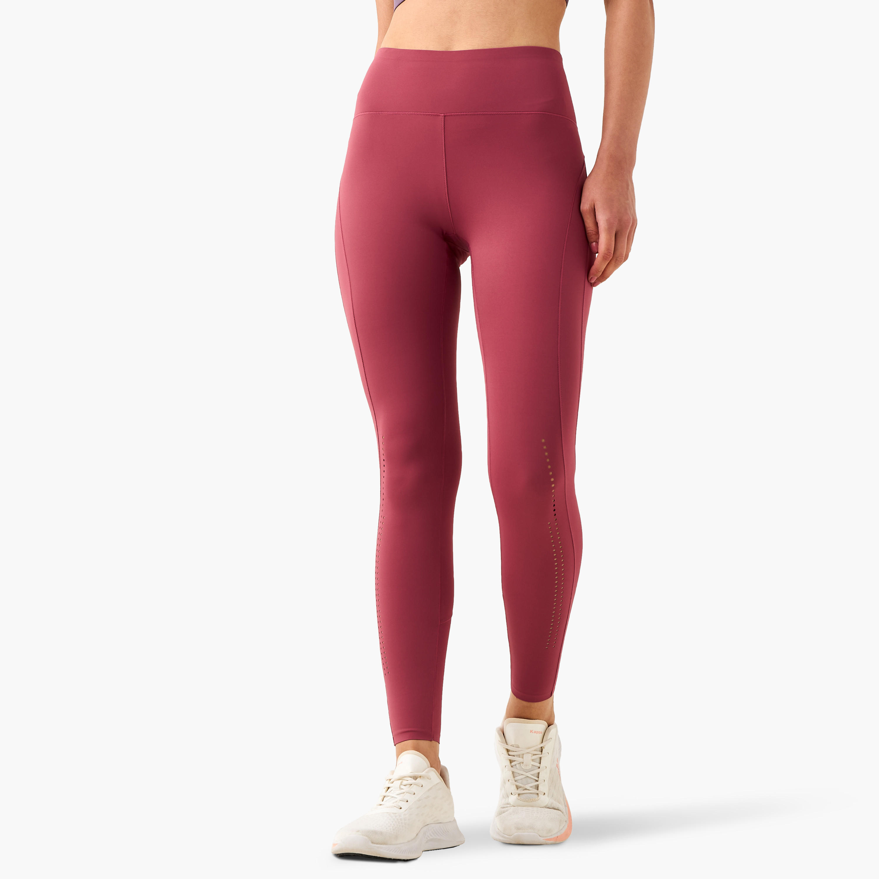بنطلون ليقنز بخصر مطاطي وطبعات الشعار من كابا-sports-women-clothing-activewearleggings-image-6
