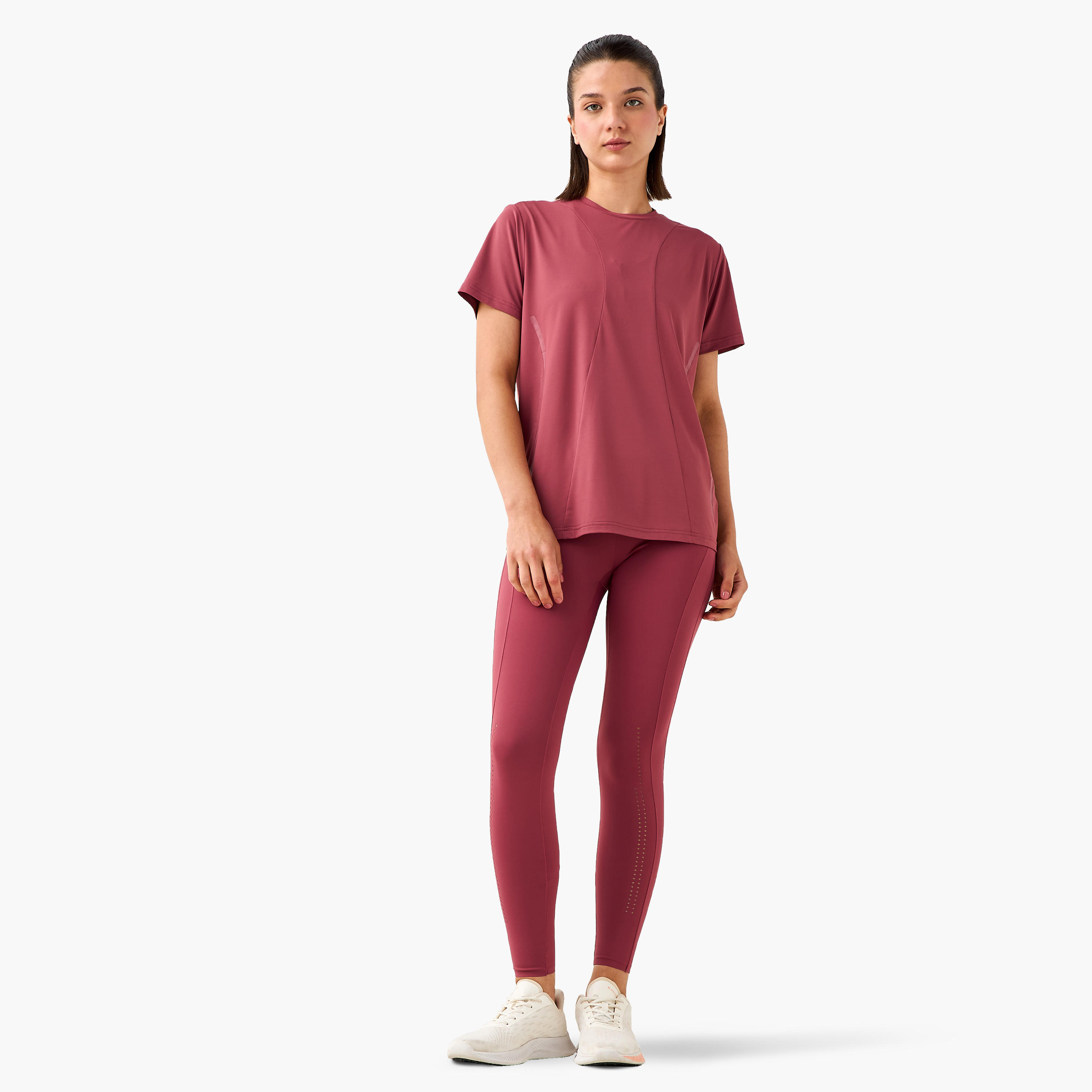 بنطلون ليقنز بخصر مطاطي وطبعات الشعار من كابا-sports-women-clothing-activewearleggings-image-5