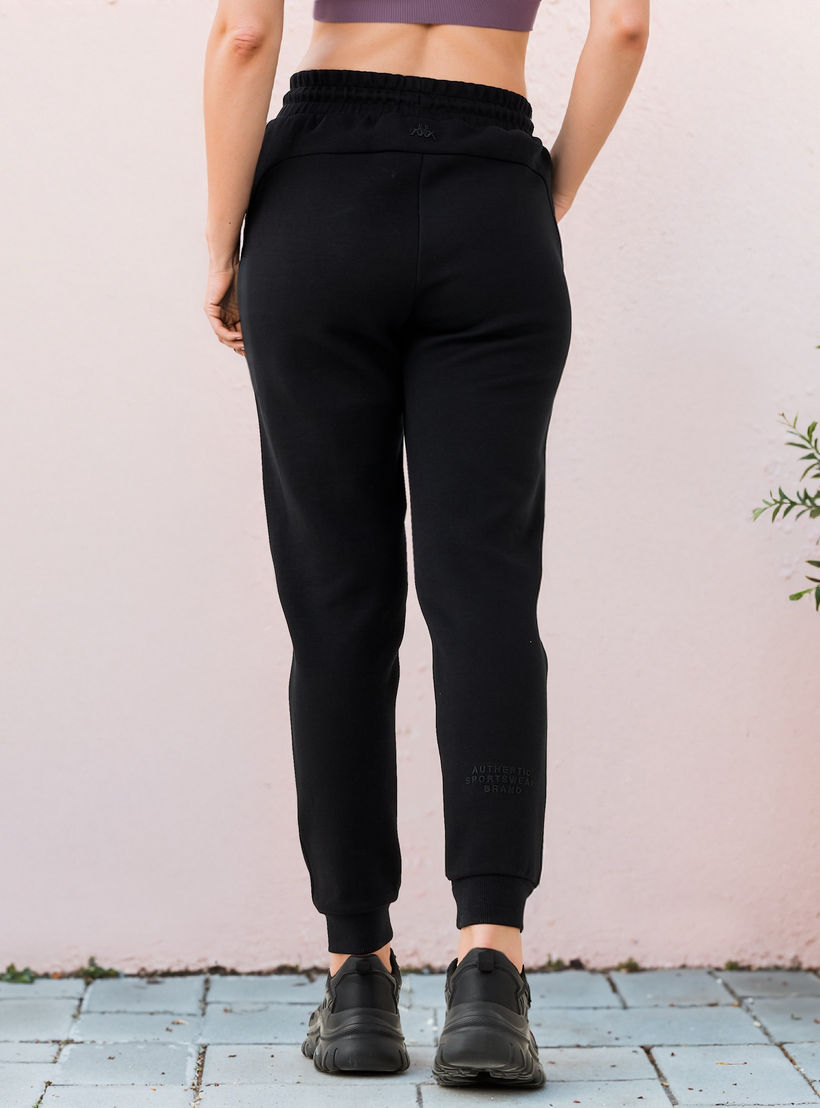 بنطلون رياضي بألواح وجيوب ورباط إغلاق من كابا-women-clothing-bottoms-joggers-image-3