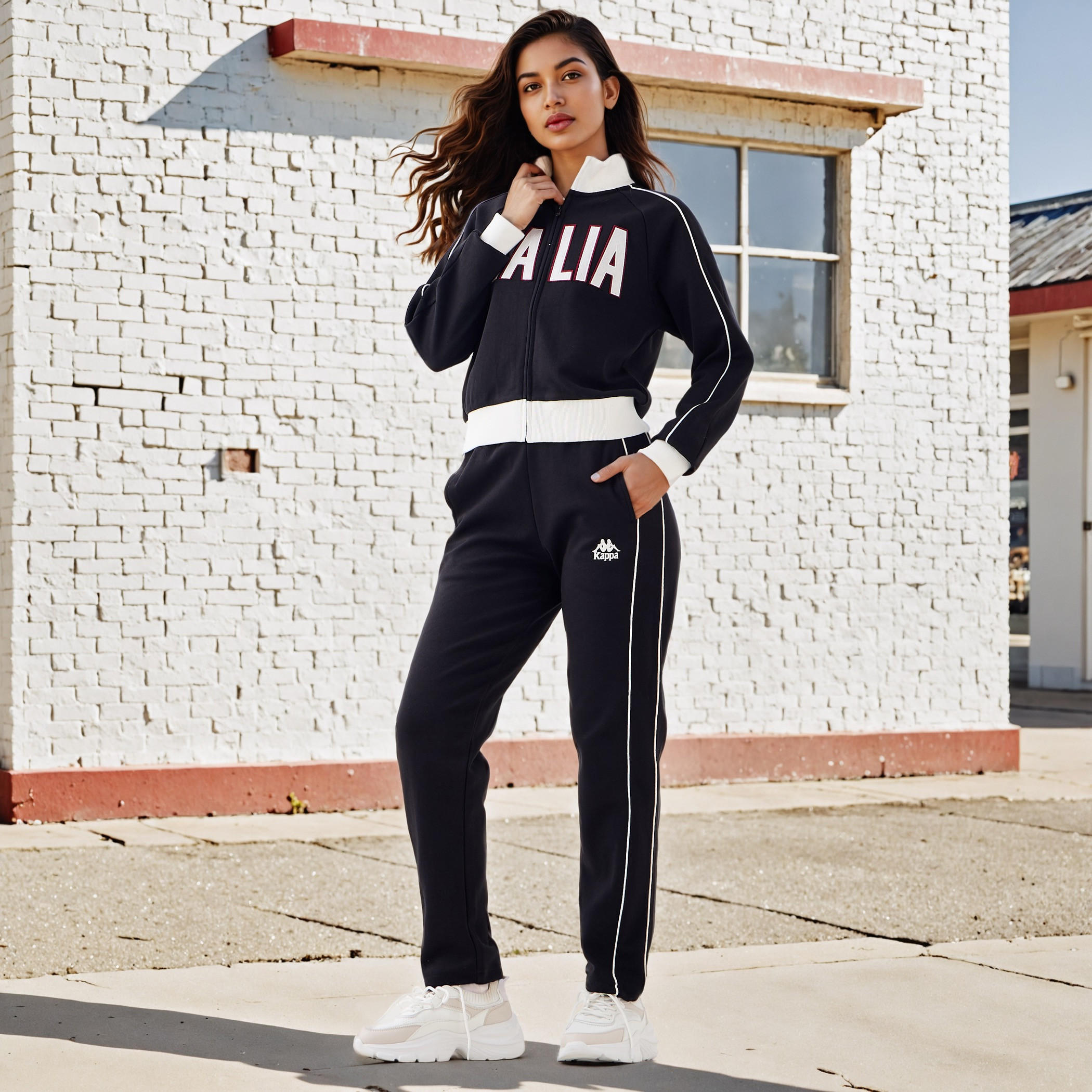 Kappa Logo Print Track Pants-women-clothing-bottoms-joggers-image-2
