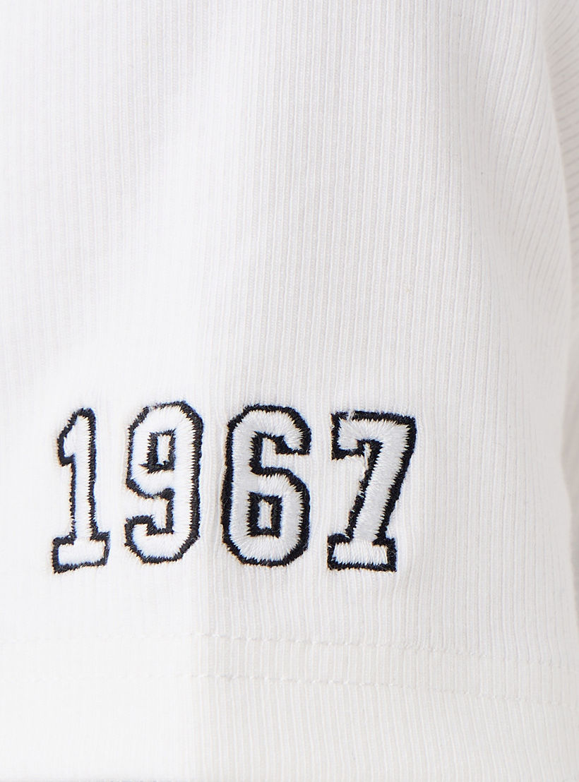 Kappa Ribbed Cropped Polo T-shirt-women-clothing-tshirts-image-5