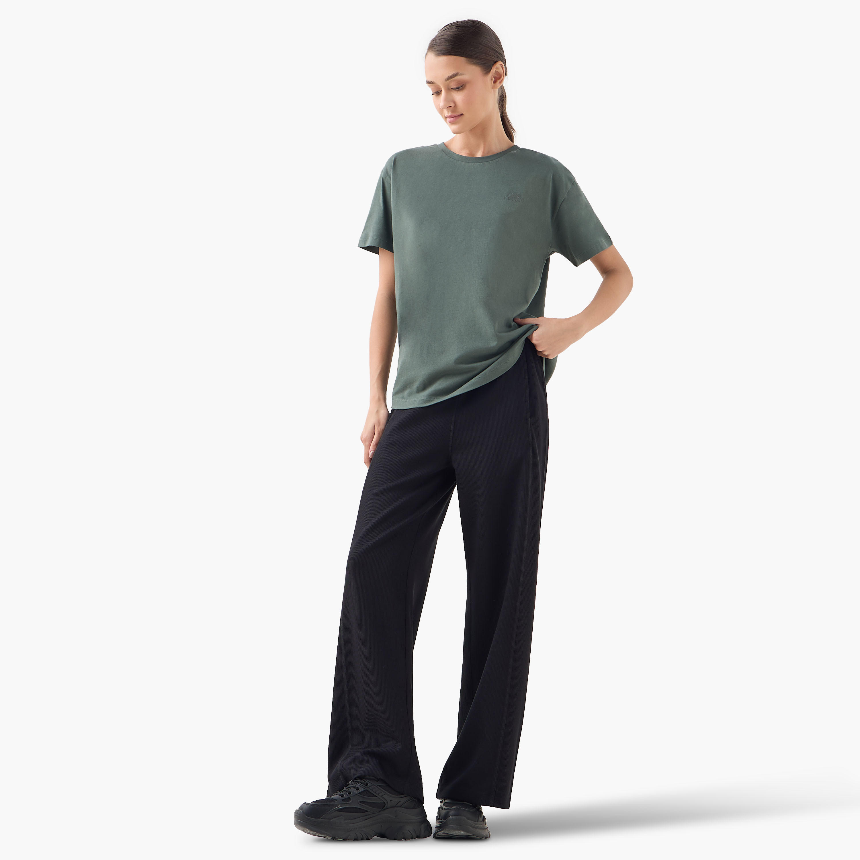 Kappa Logo Detail T-shirt-women-clothing-tshirts-image-2
