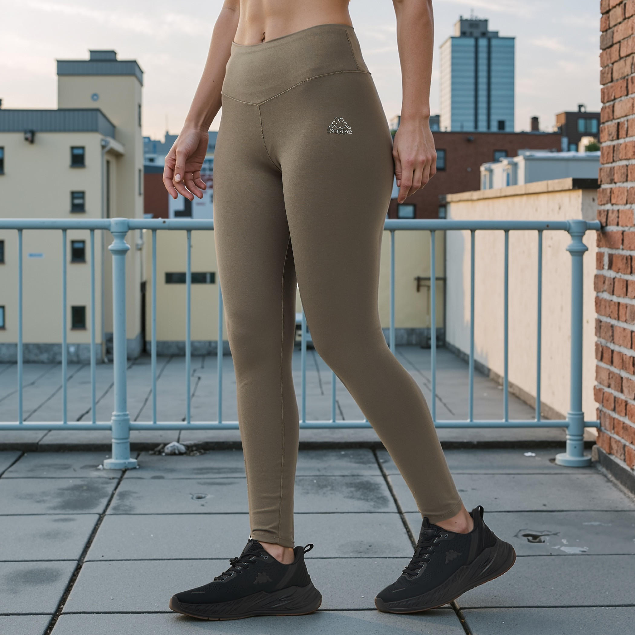 Kappa Women Stretchable Flexi Waist Leggings-sports-women-clothing-activewearleggings-image-1