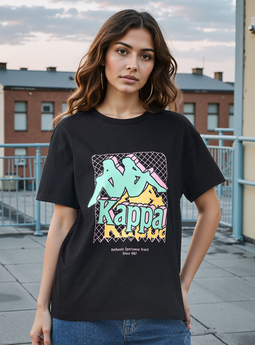 Kappa Logo Detail T-shirt-women-clothing-tshirts-image-1