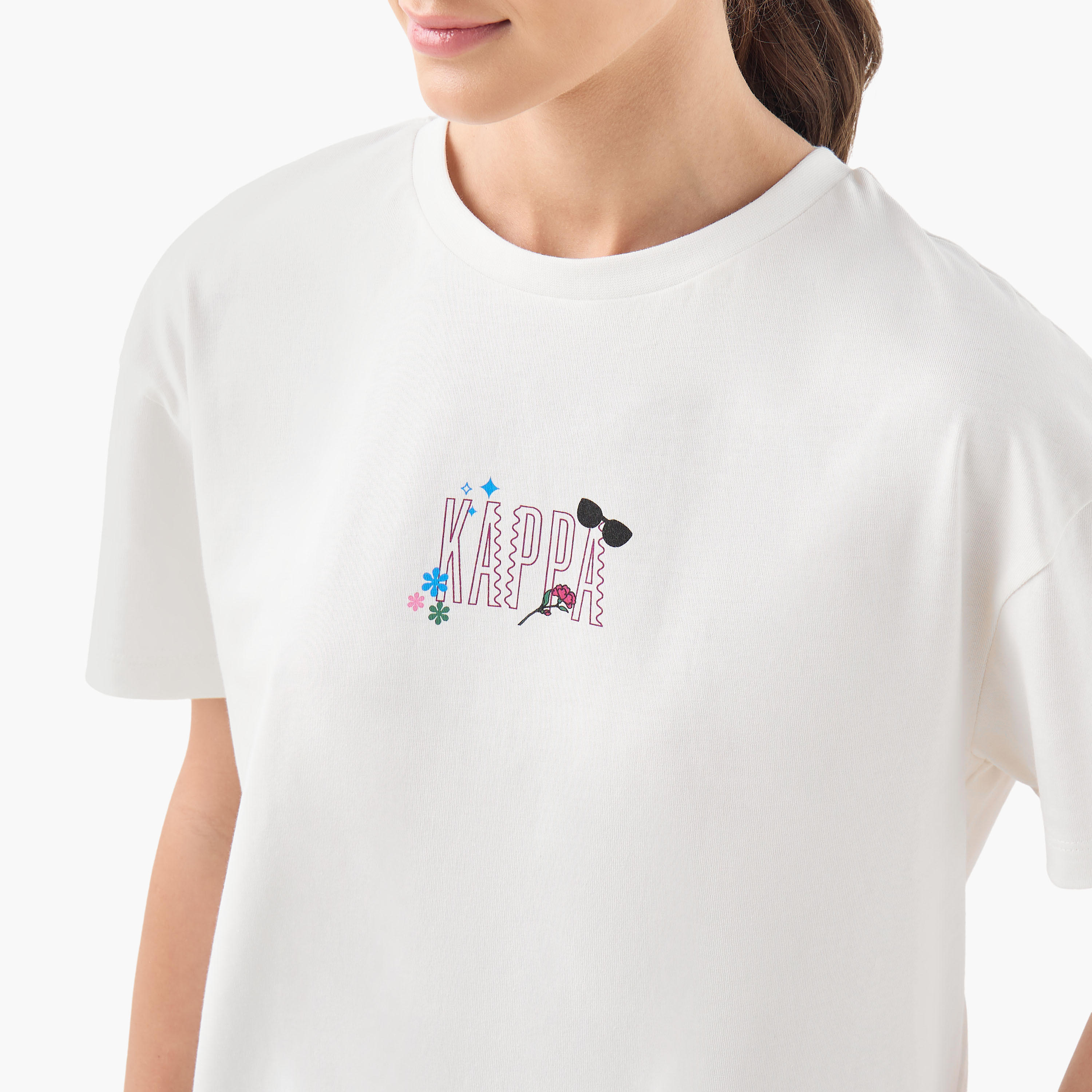 Kappa Logo Detail T-shirt-women-clothing-tshirts-image-4