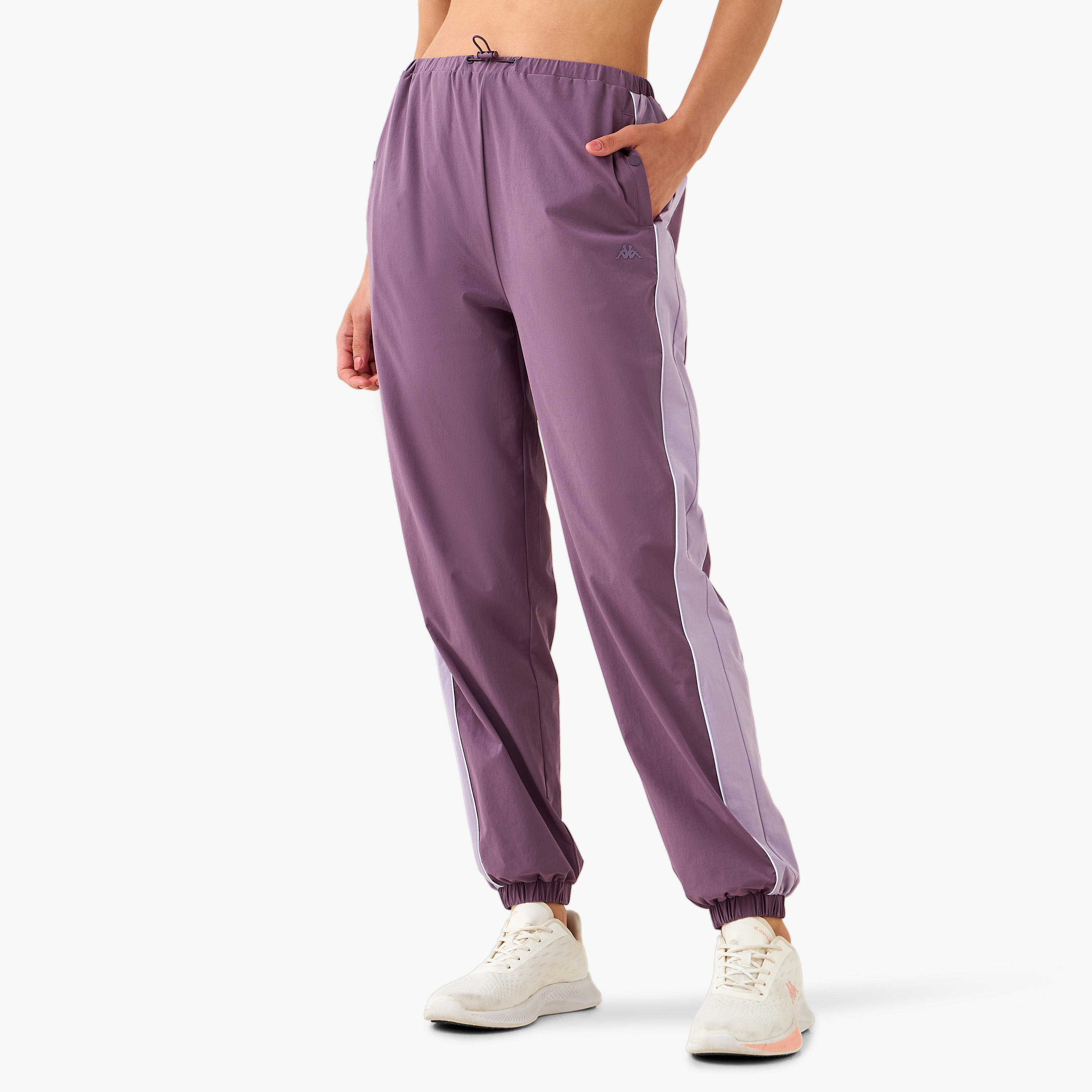 بنطلون رياضي بقوالب ملونة وجيوب من كابا-women-clothing-bottoms-joggers-image-5