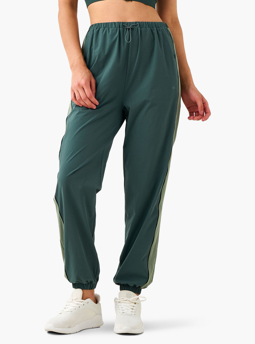 Kappa Colourblock Joggers with Pockets-women-clothing-bottoms-joggers-image-1