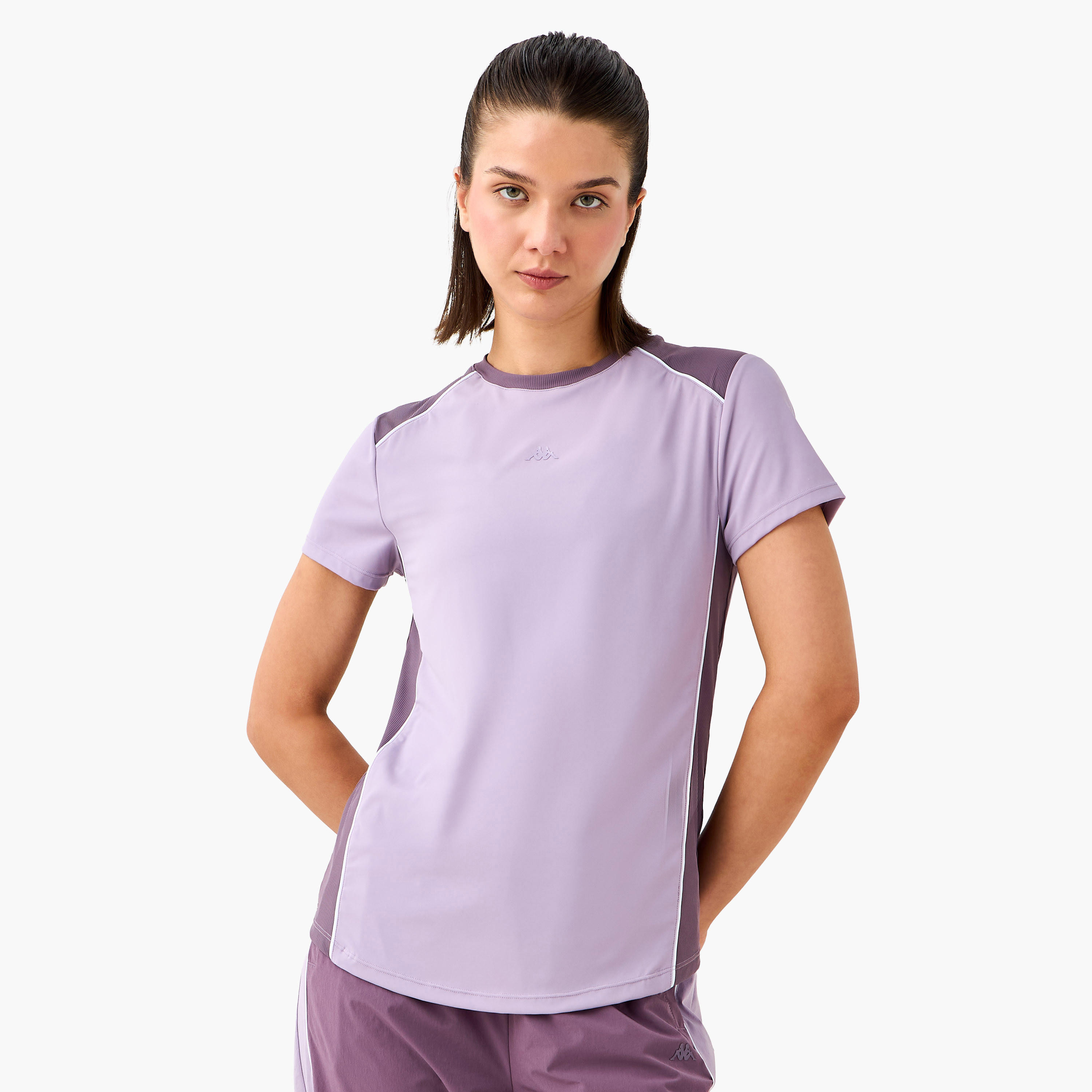 Kappa Colourblock Crew Neck T-shirt-women-clothing-tshirts-image-1