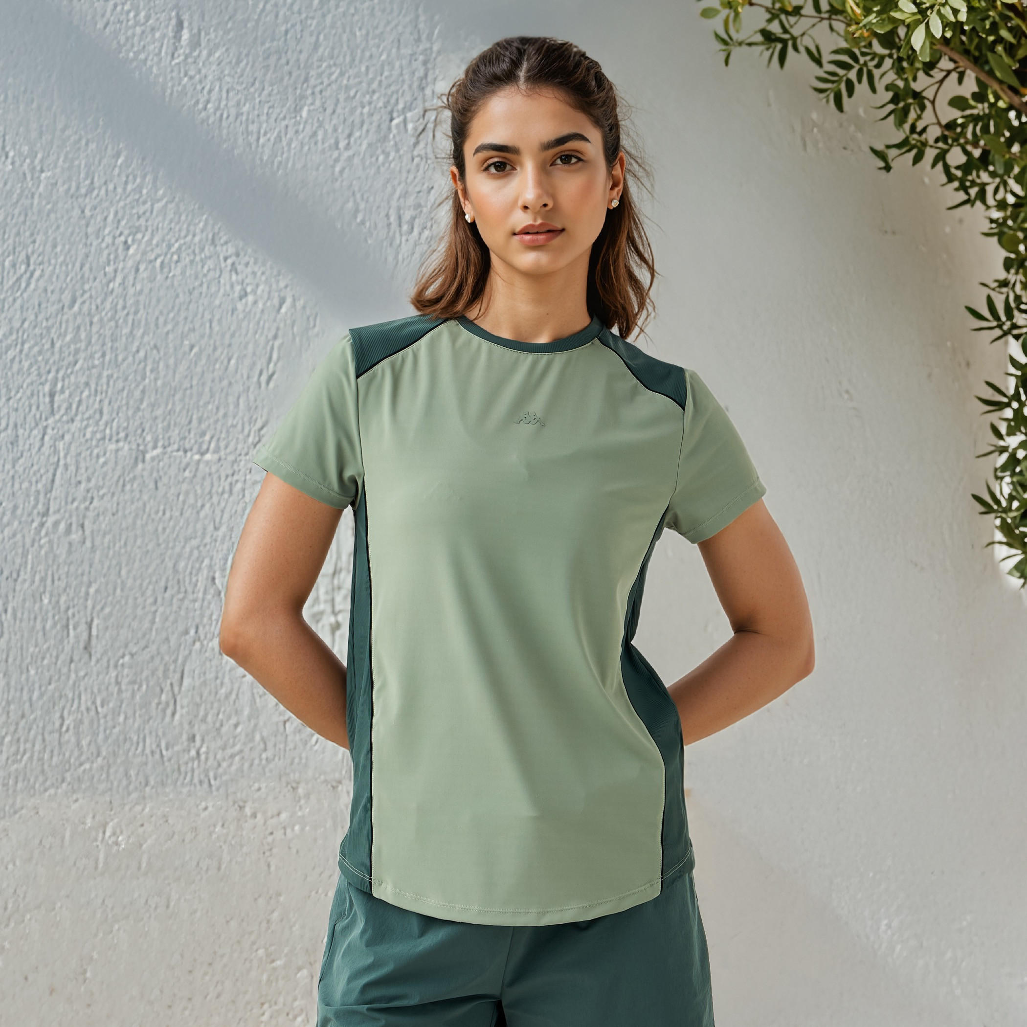 Kappa Colourblock Crew Neck T-shirt-women-clothing-tshirts-image-1