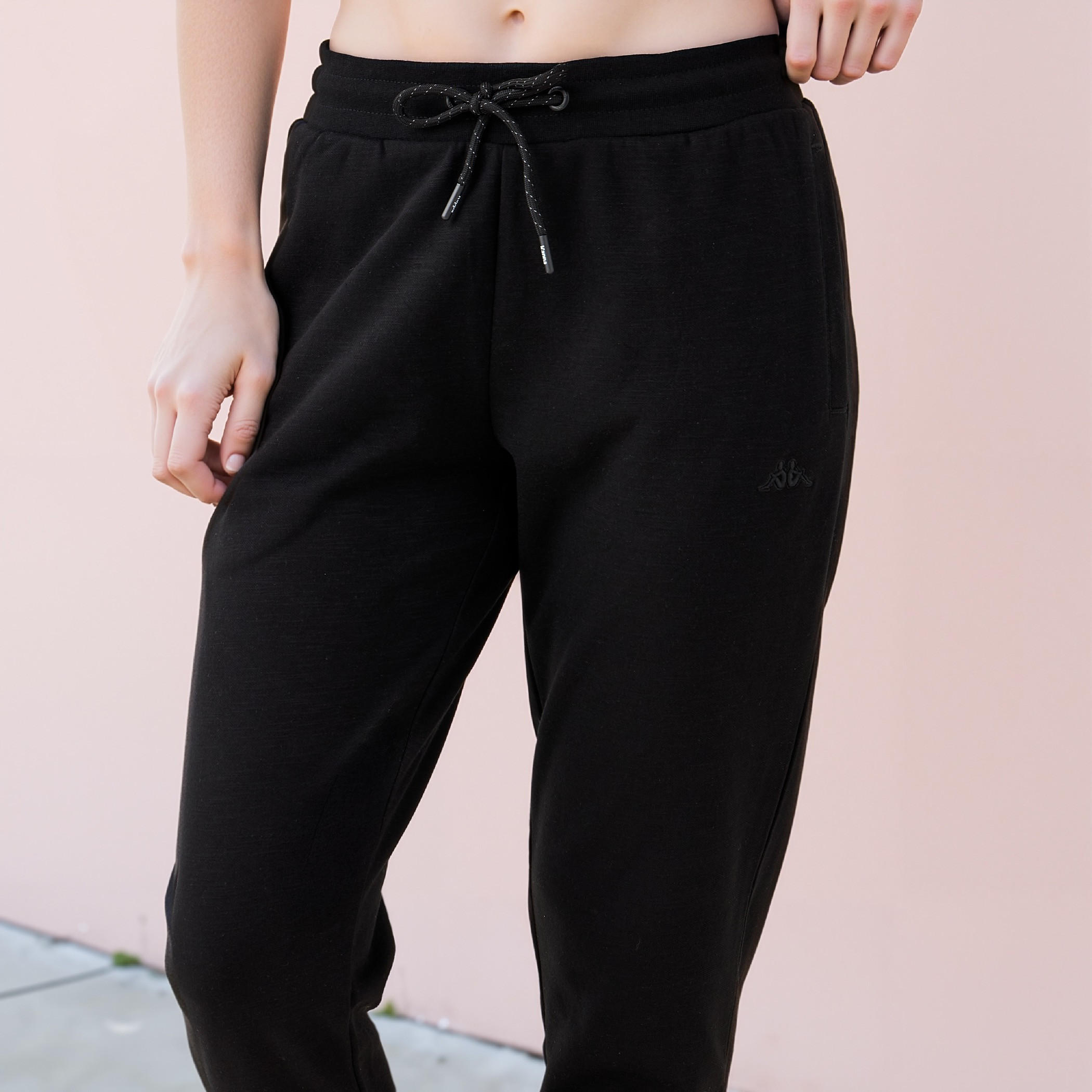Kappa Logo Detail Joggers with Drawstring Closure-women-clothing-bottoms-joggers-image-4
