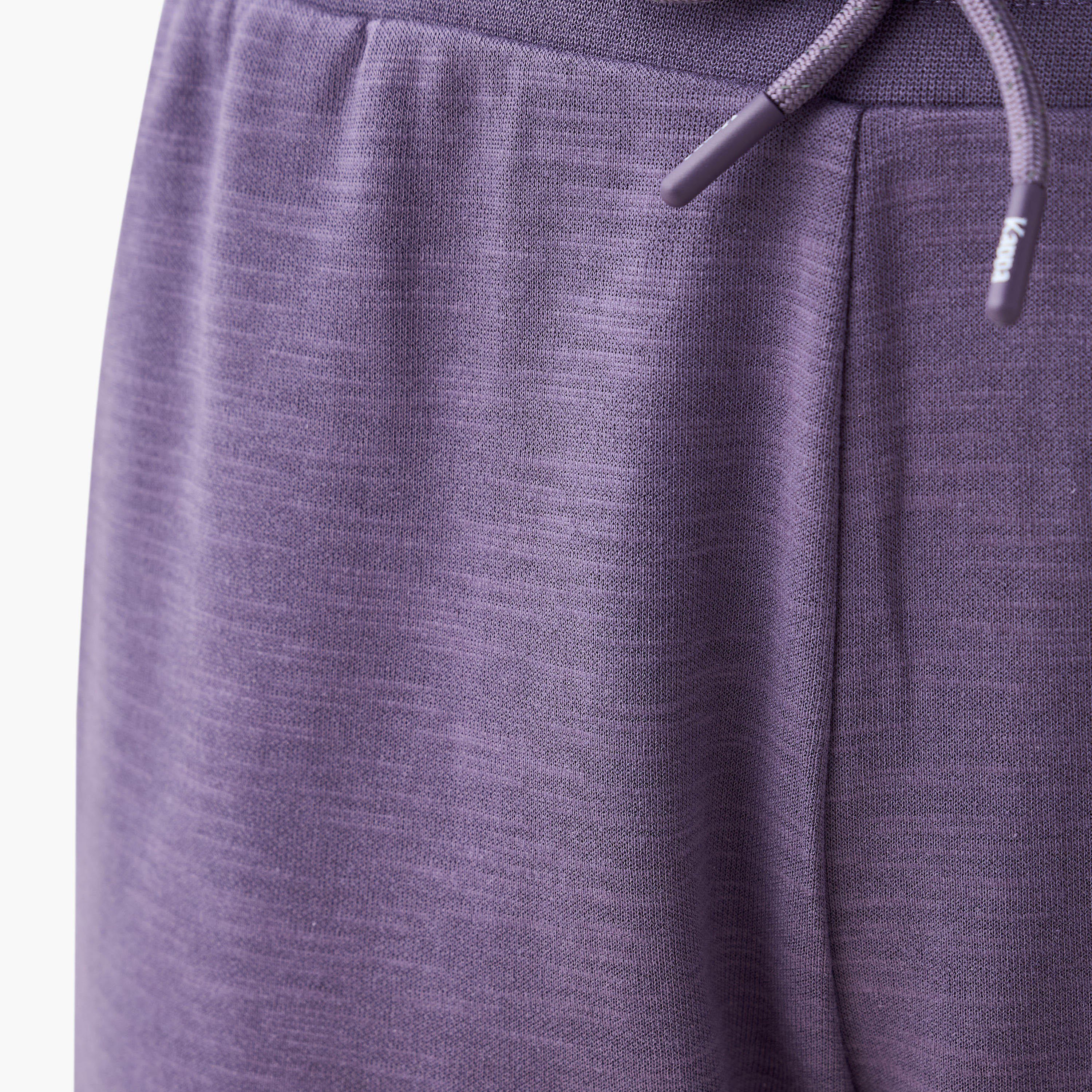 بنطلون رياضي بتفاصيل شعار مع رباط إغلاق من كابا-women-clothing-bottoms-joggers-image-1