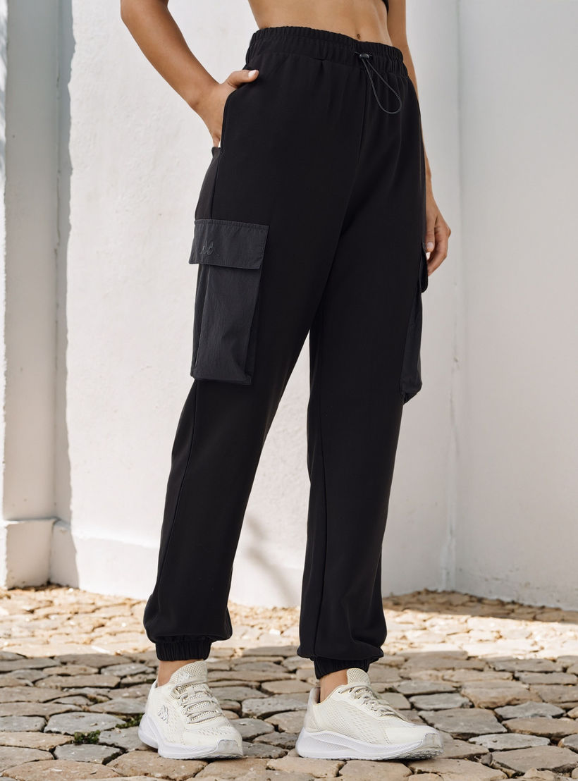 Kappa Regular Fit Cargo Joggers-women-clothing-bottoms-joggers-image-1