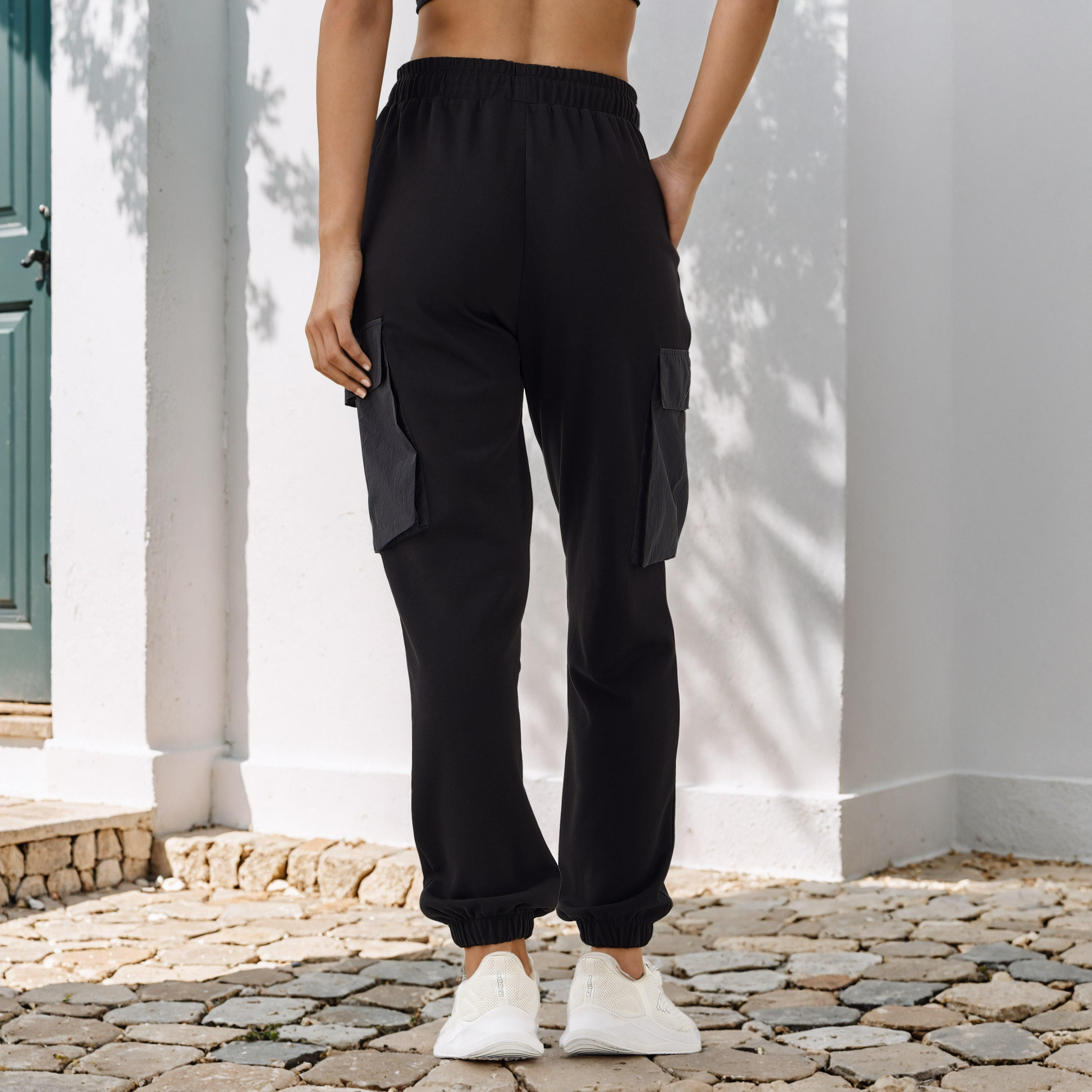 Kappa Regular Fit Cargo Joggers-women-clothing-bottoms-joggers-image-3