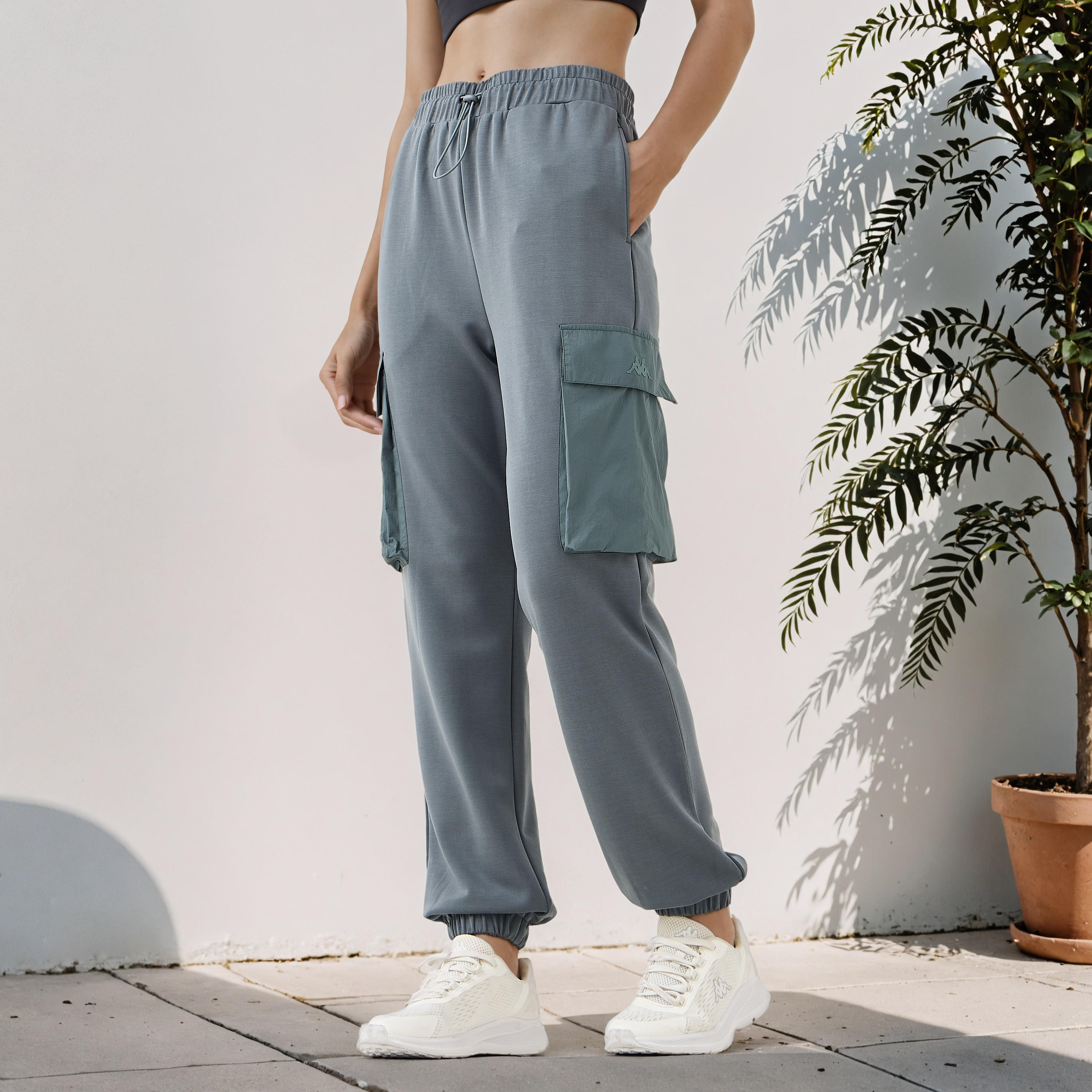 Kappa Regular Fit Cargo Joggers-women-clothing-bottoms-joggers-image-1