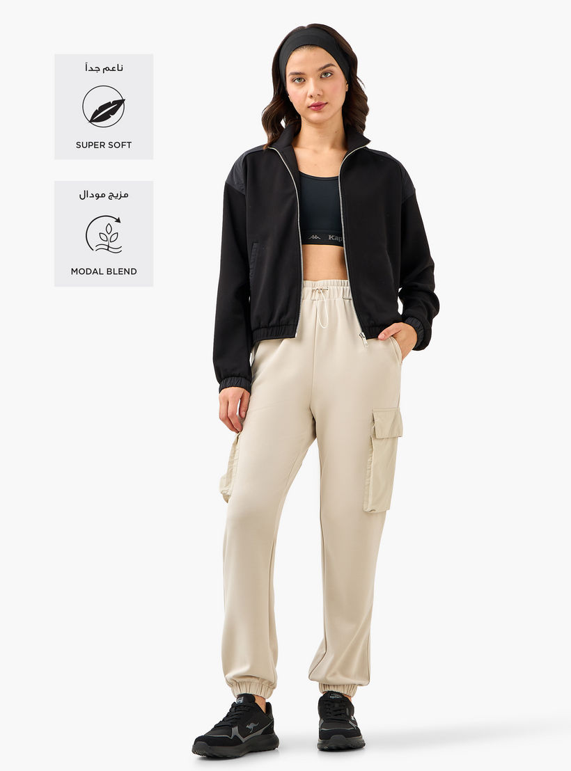 جاكيت بقصّة عادية وسحاب من كابا-women-clothing-sportswearandactivewear-coatsandjackets-jackets-image-2