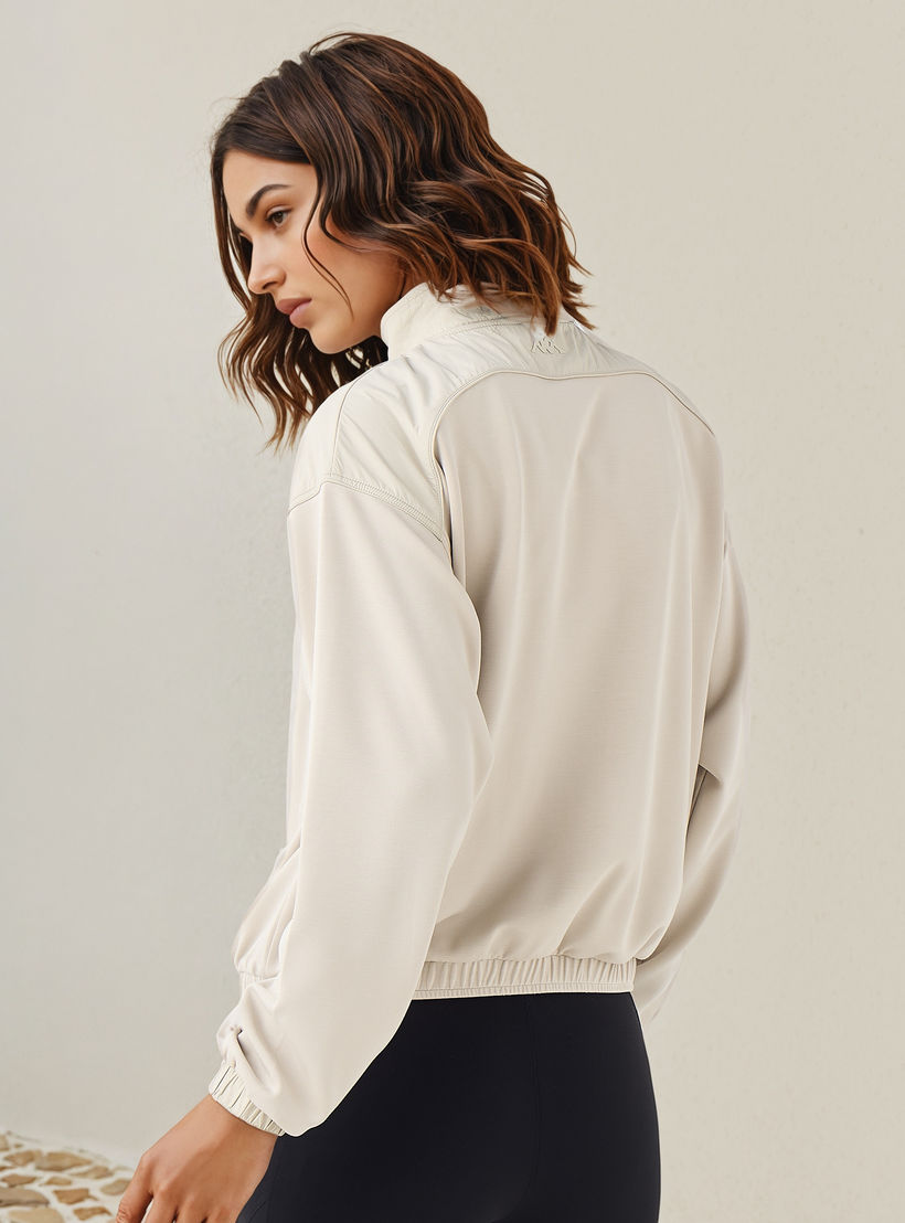 Kappa Regular Fit Zip Through Jacket-women-clothing-sportswearandactivewear-coatsandjackets-jackets-image-3