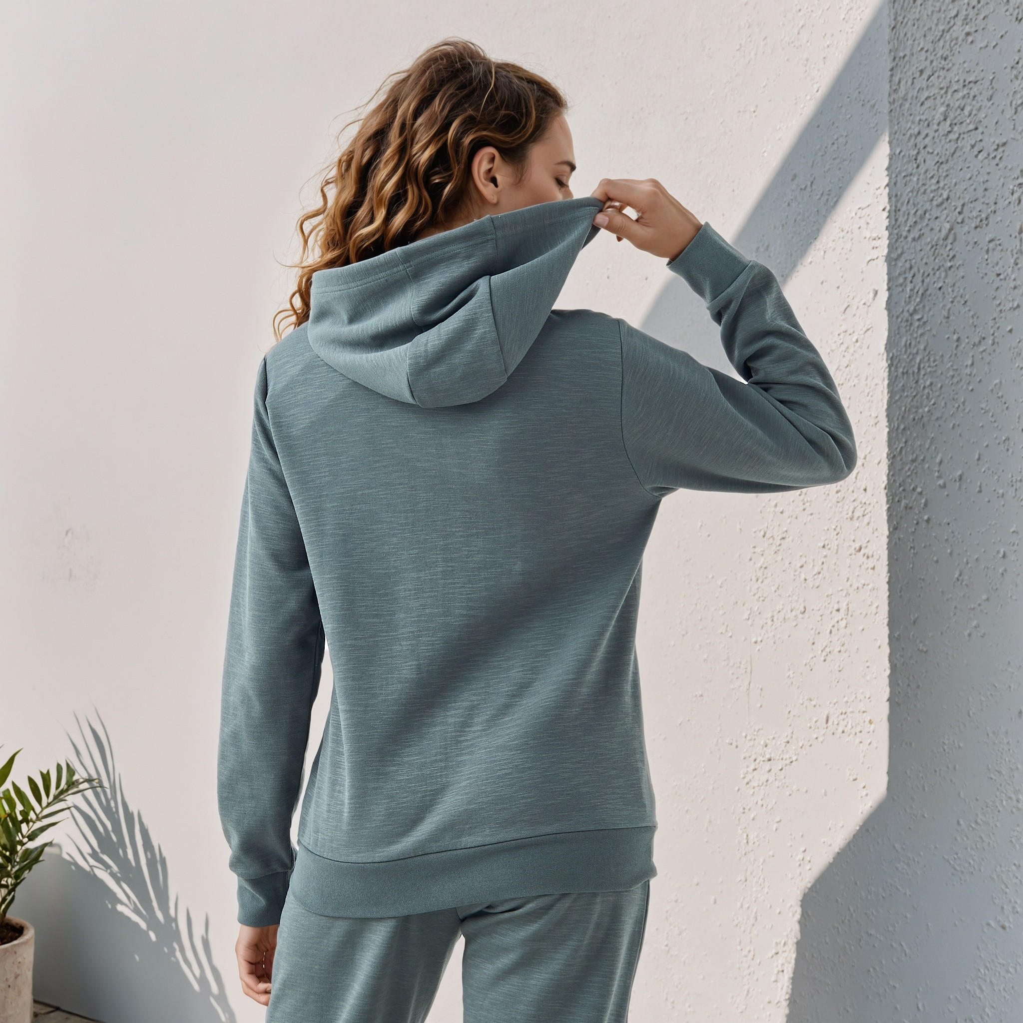 Kappa Hoodie with Pockets and Zip Closure-women-clothing-sportswearandactivewear-hoodiesandsweatshirts-image-3