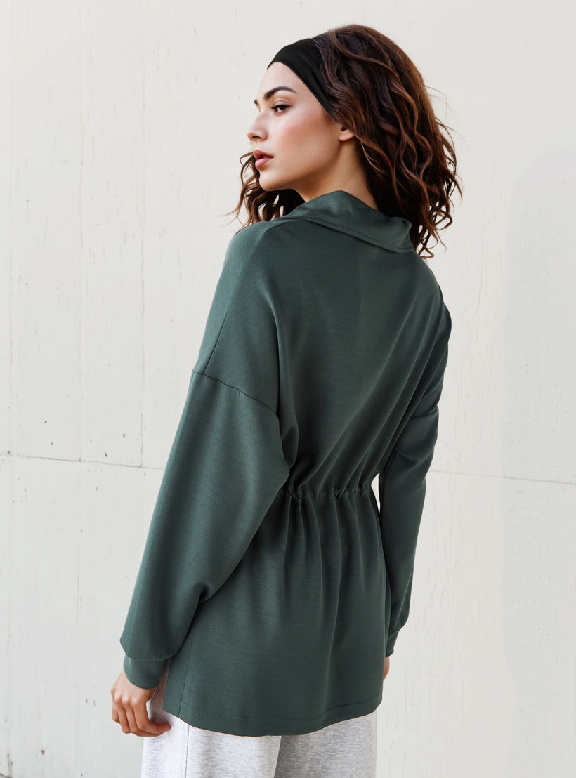 سويت شيرت بياقة عالية من كابا-women-clothing-sportswearandactivewear-hoodiesandsweatshirts-image-2
