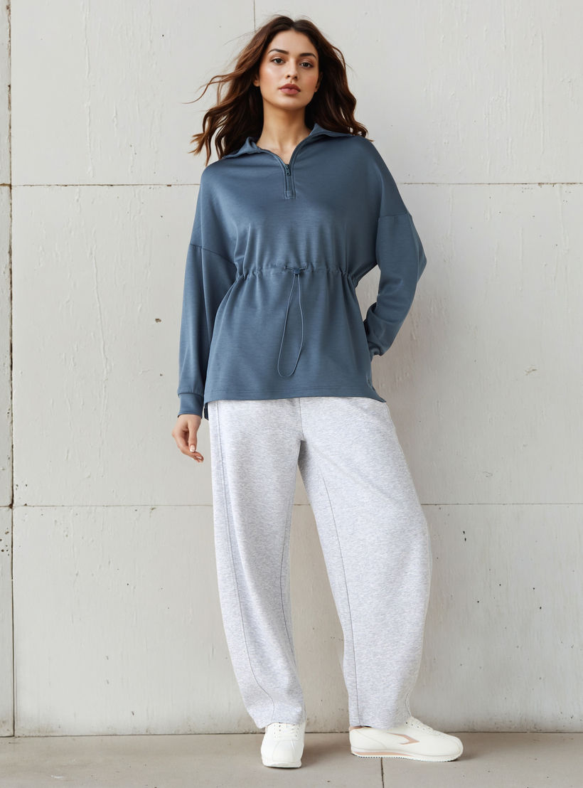سويت شيرت بياقة عالية من كابا-women-clothing-sportswearandactivewear-hoodiesandsweatshirts-image-2