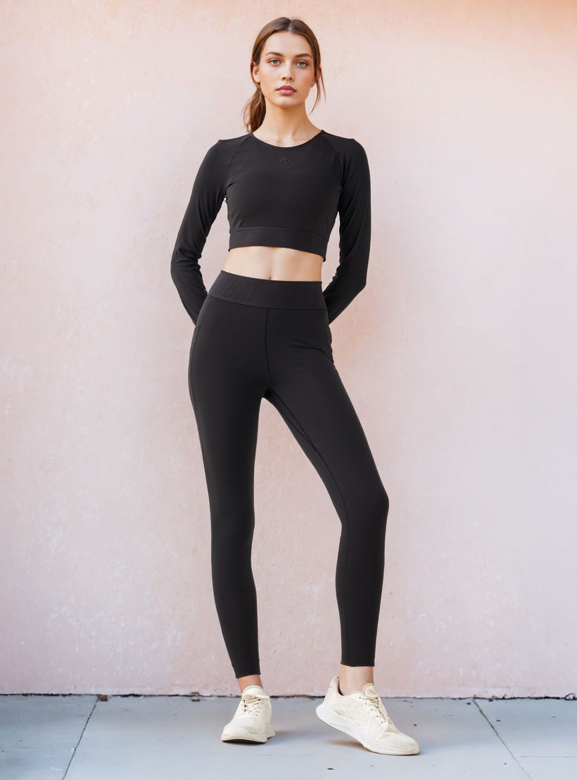 Kappa Long Sleeve Crop T-shirt-women-clothing-tshirts-image-2