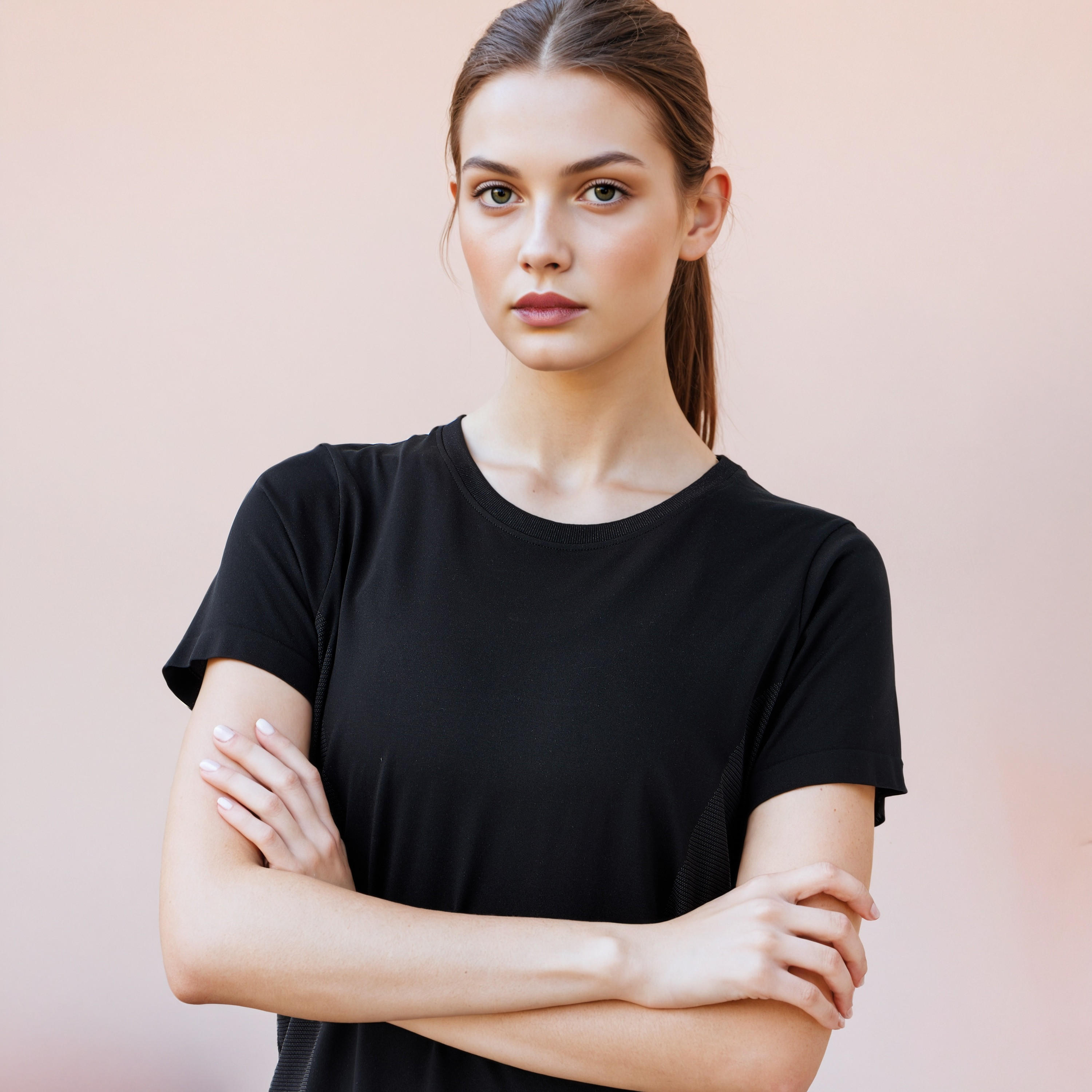 تيشيرت بدون درزات بقصة عادية من كابا-women-clothing-tshirts-image-1