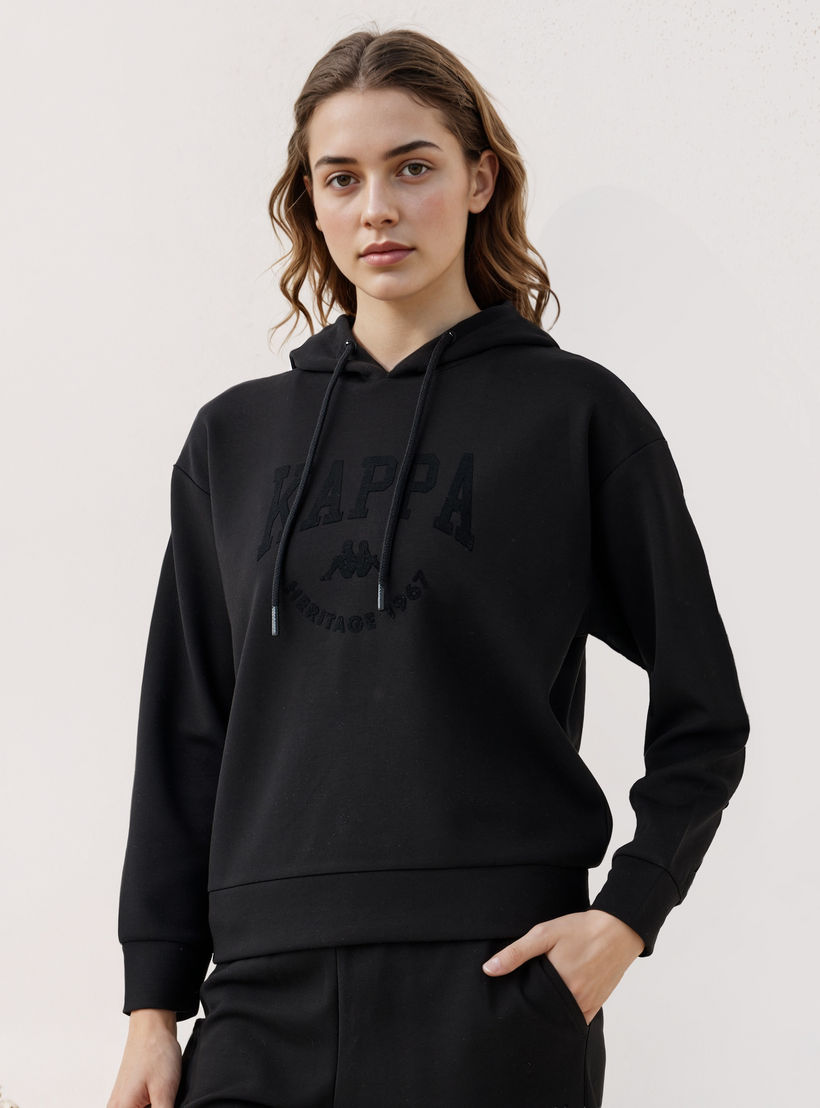 سويت شيرت بقبعة وطبعات للنساء من كابا-women-clothing-sportswearandactivewear-hoodiesandsweatshirts-image-1