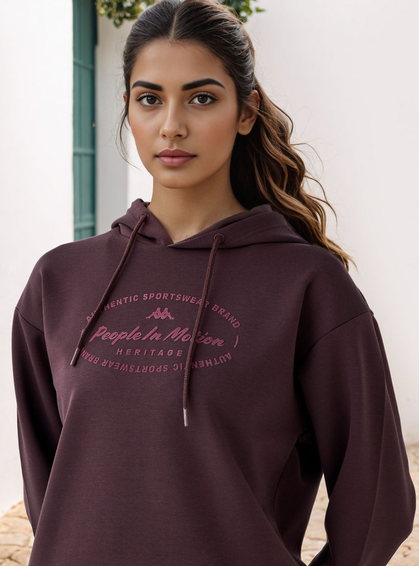 سويت شيرت بقبعة وطبعات للنساء من كابا-women-clothing-sportswearandactivewear-hoodiesandsweatshirts-image-4