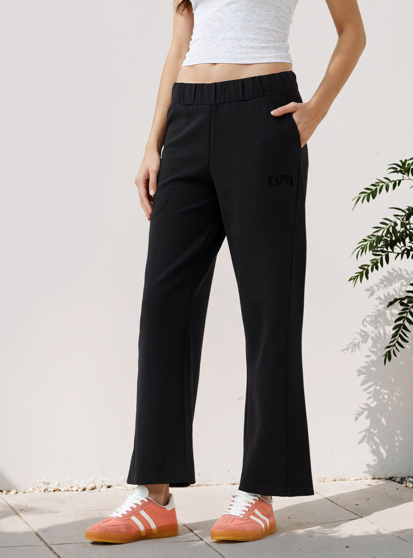 Kappa Printed Regular Fit Track Pants-women-clothing-bottoms-joggers-image-1