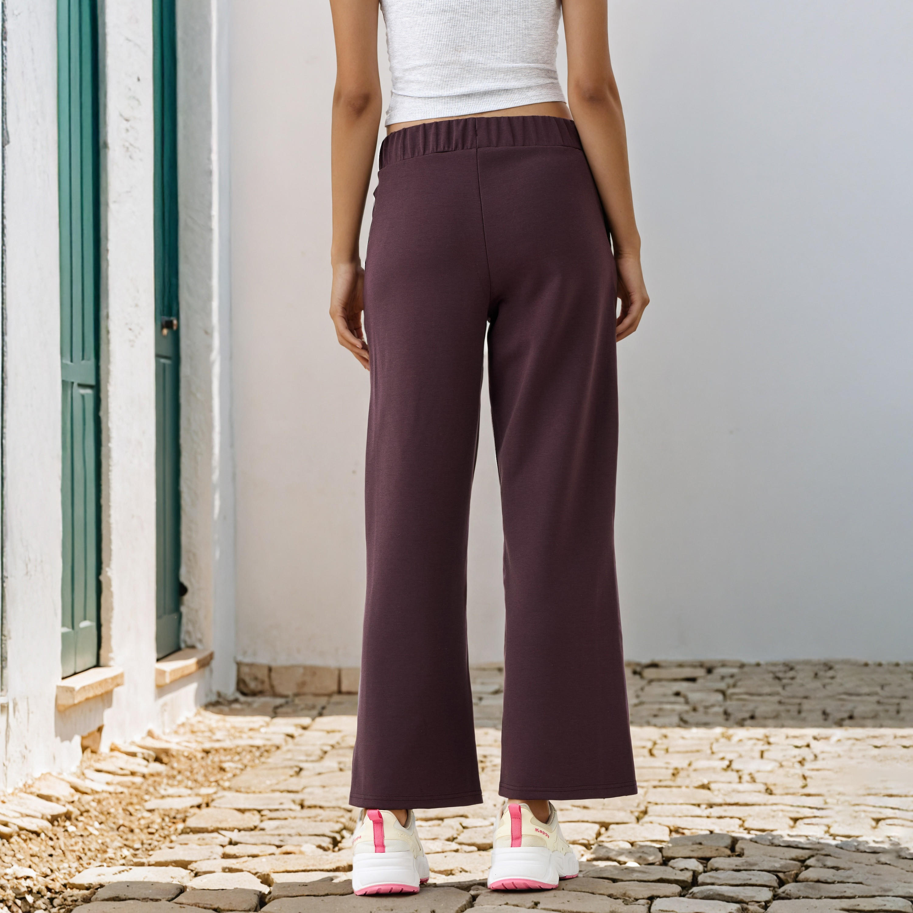 Kappa Printed Regular Fit Track Pants-women-clothing-bottoms-joggers-image-3