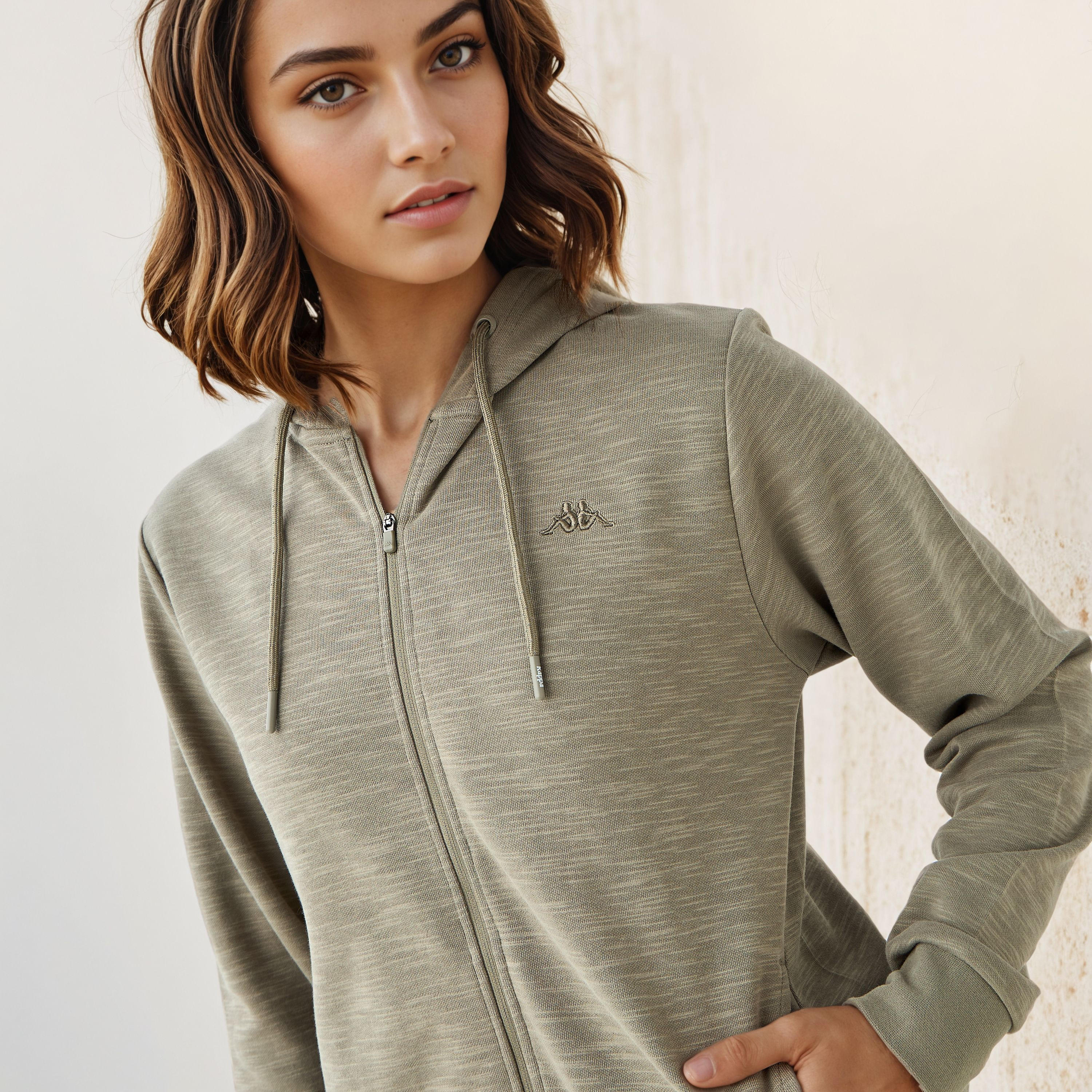 هودي بسحاب للنساء من كابا-women-clothing-sportswearandactivewear-hoodiesandsweatshirts-image-4